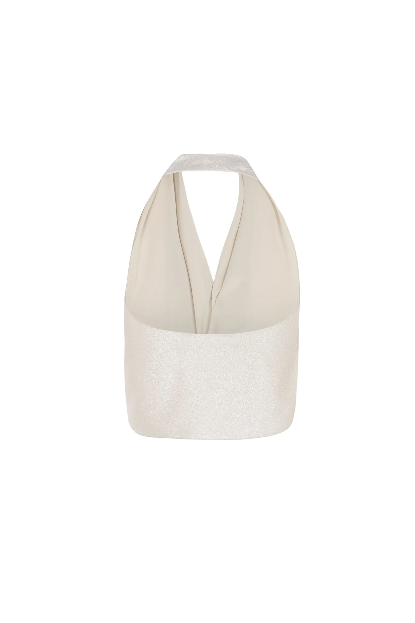 Josephine, top en seda plateada sold by Cortana product image thumbnail 5