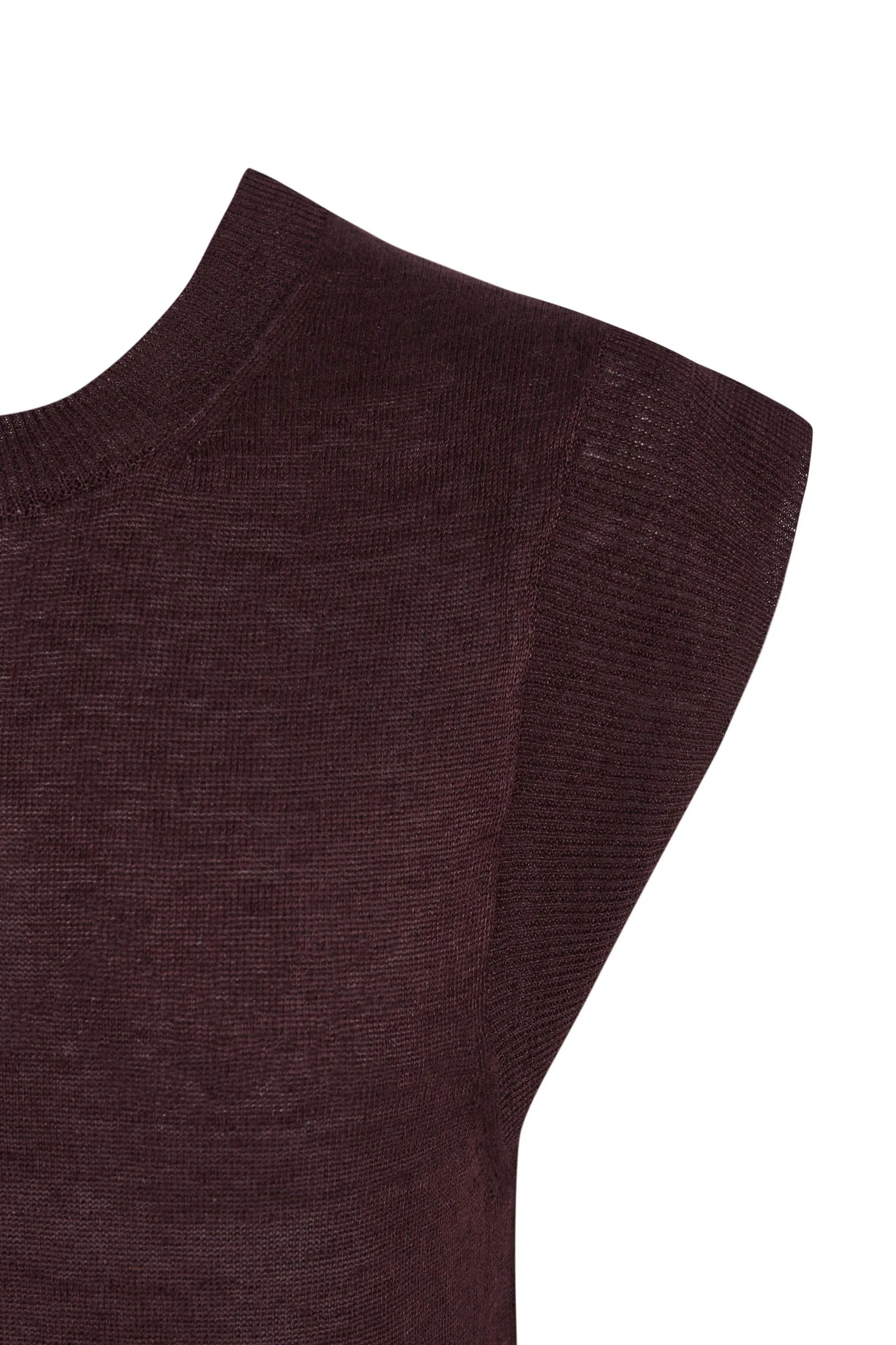 Linuo, vestido en punto de lino granate sold by Cortana product image thumbnail 5