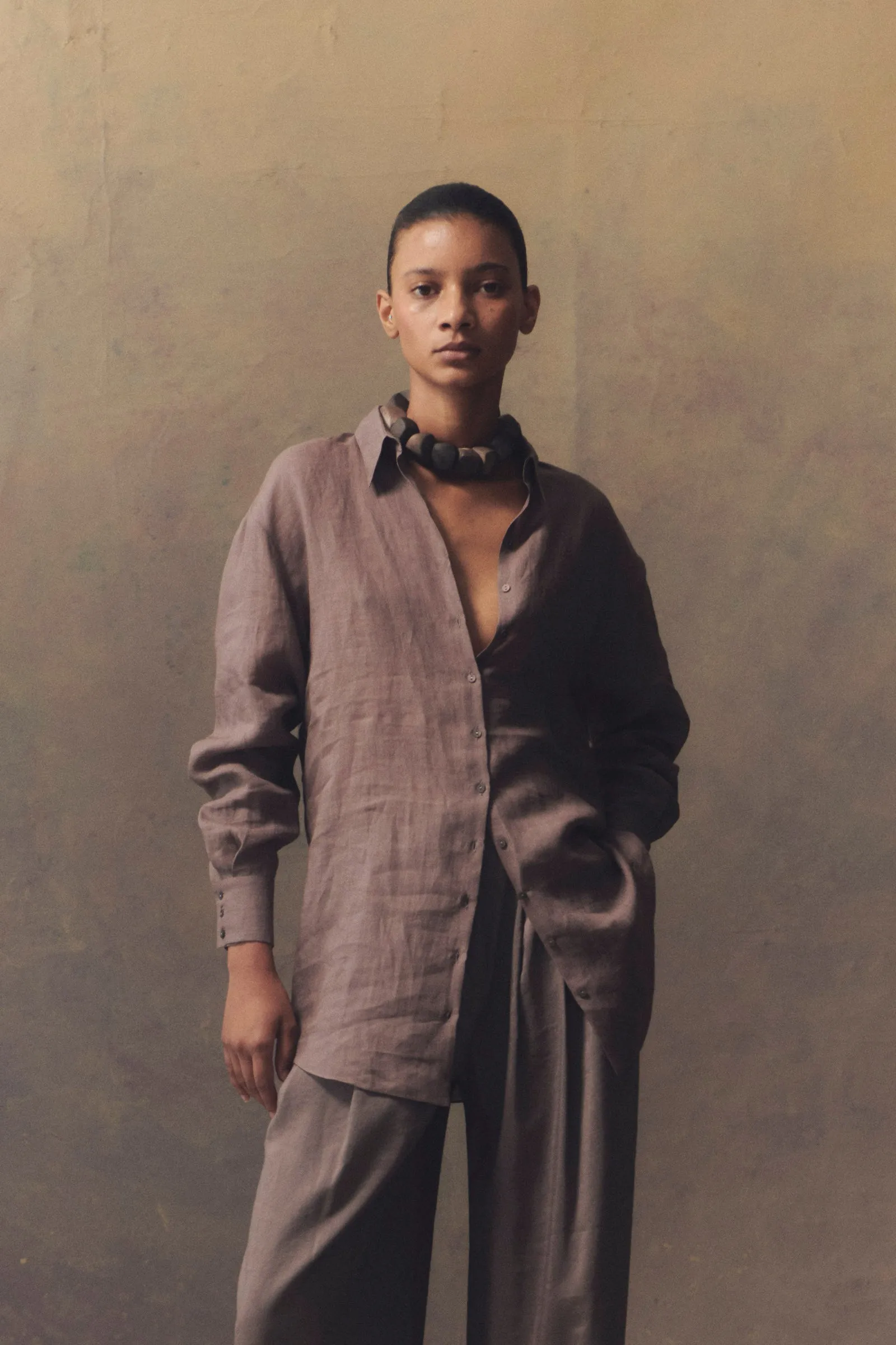 Matz, camisa en ramio lavanda sold by Cortana product image thumbnail 3