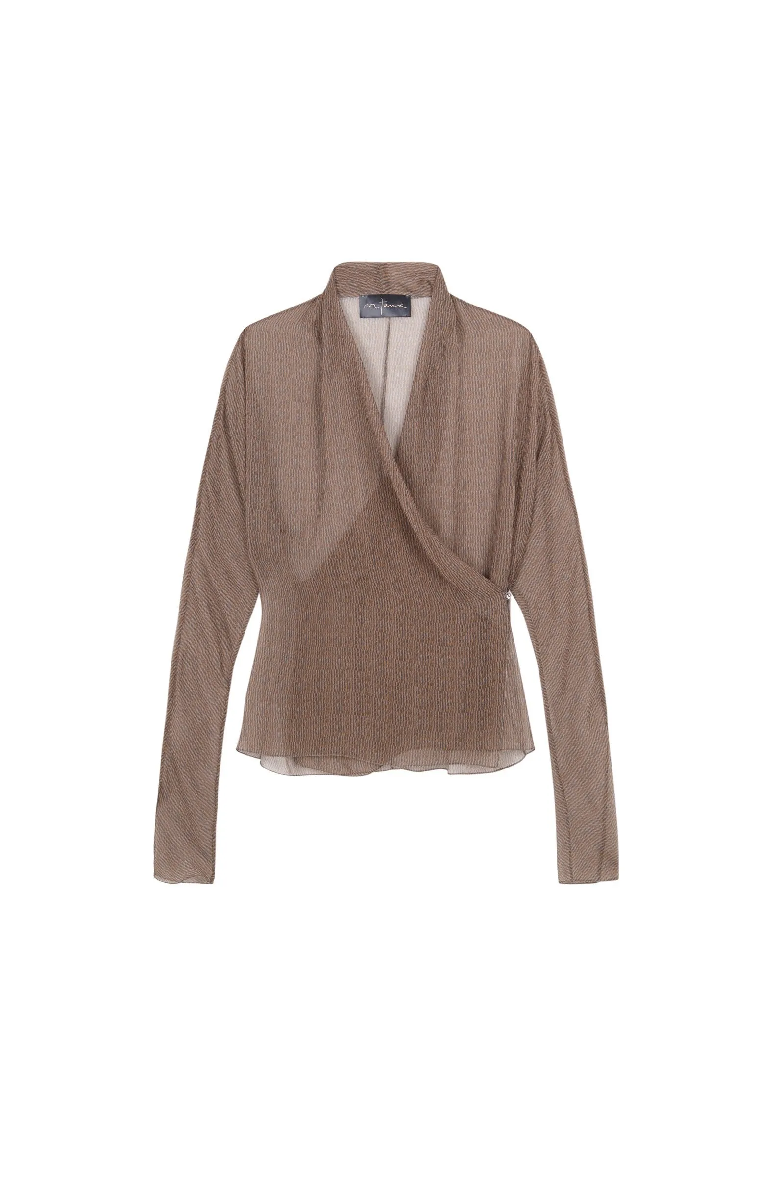 Bruno, top en seda estampada sold by Cortana