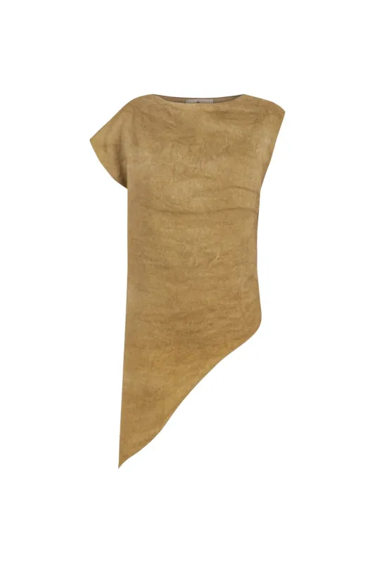 Fan, top en lino maltinto desert sold by Cortana