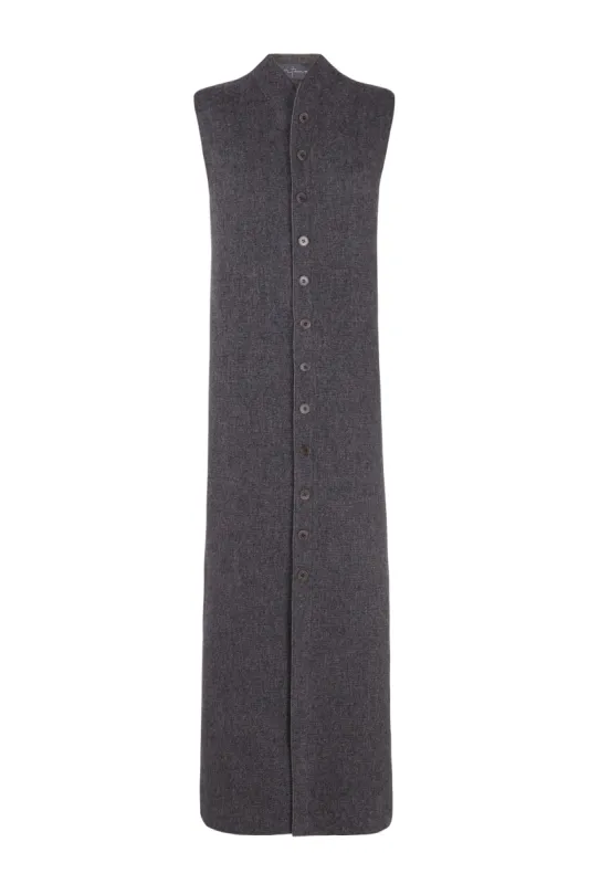 Jo, chaleco doble faz gris sold by Cortana