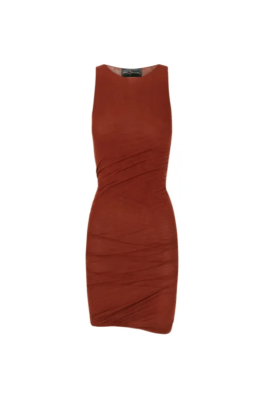 Tula, vestido en tul de seda roja sold by Cortana