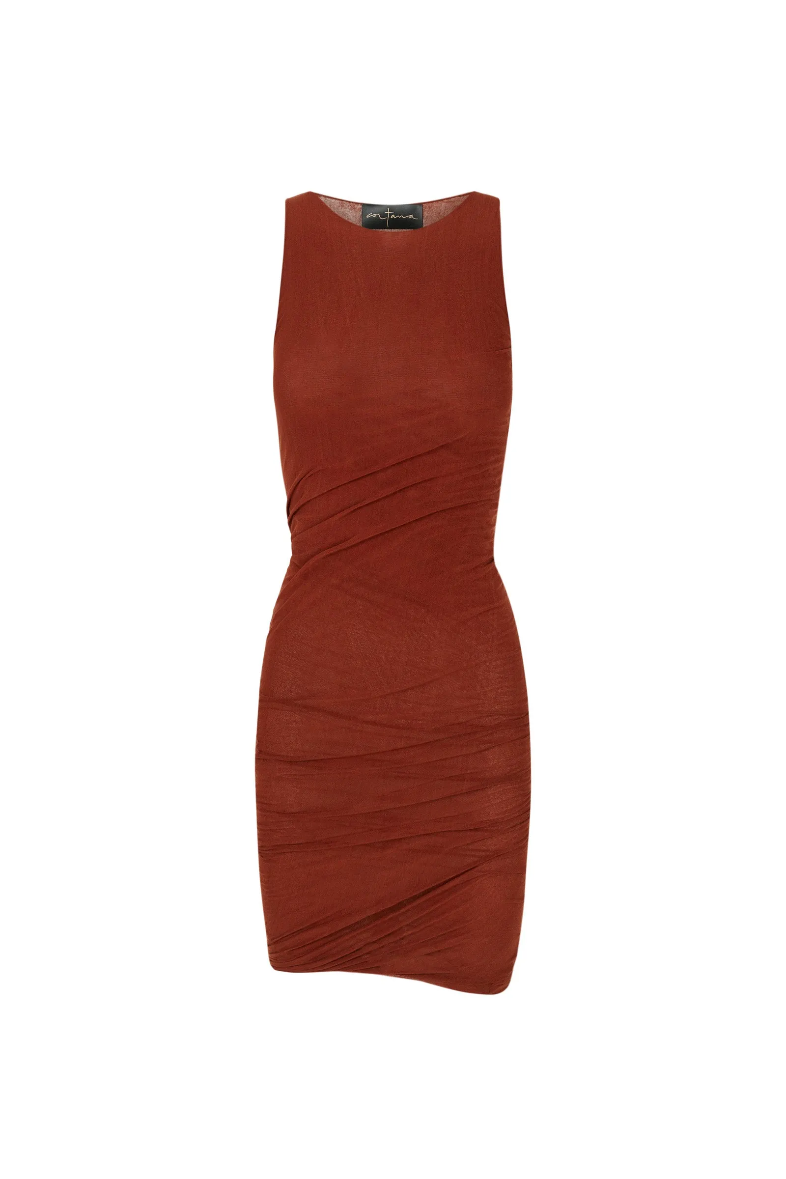 Tula, vestido en tul de seda roja sold by Cortana