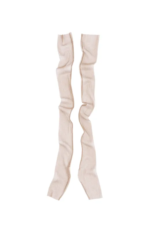 Mitones Mito en tul de seda beige sold by Cortana