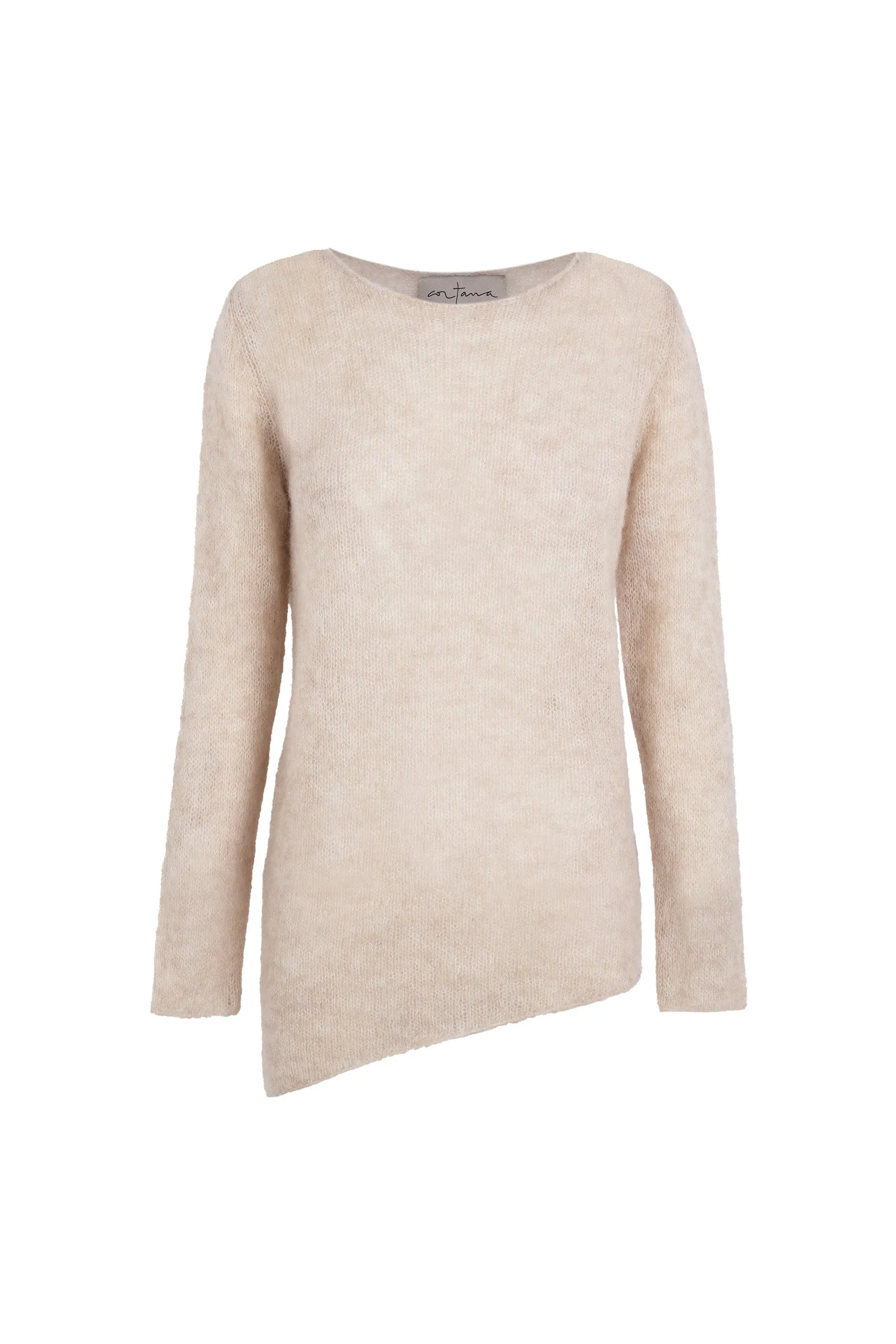 Lena, jersey de alpaca, lana merino y seda crudo sold by Cortana