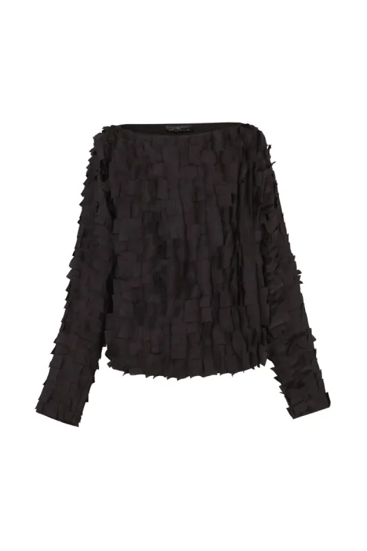 Epica, top de seda con efecto de escamas sold by Cortana