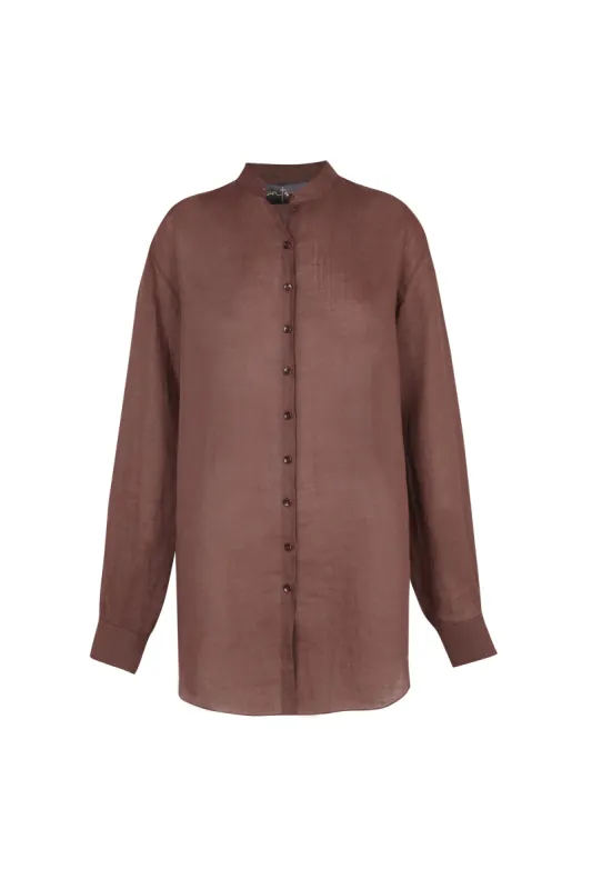 Raoul, camisa en ramio blush sold by Cortana