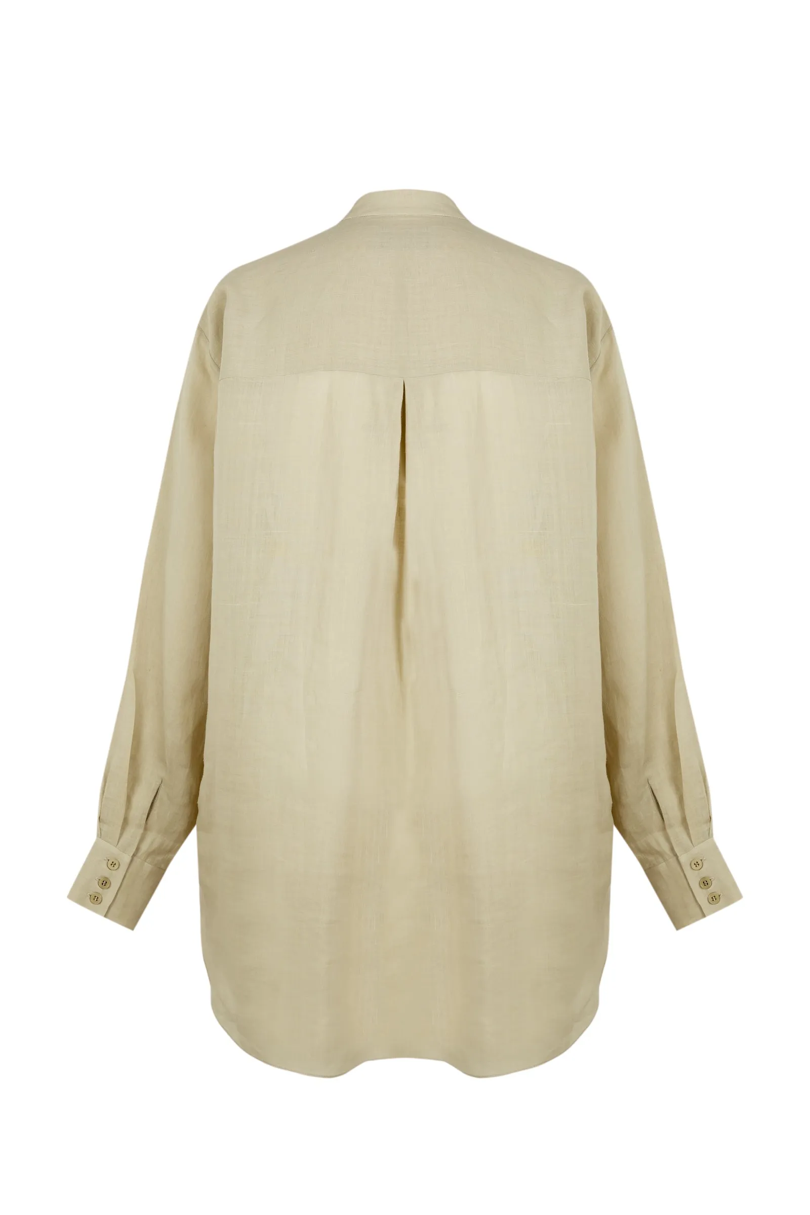 Raoul, camisa en ramio gris claro sold by Cortana product image thumbnail 2