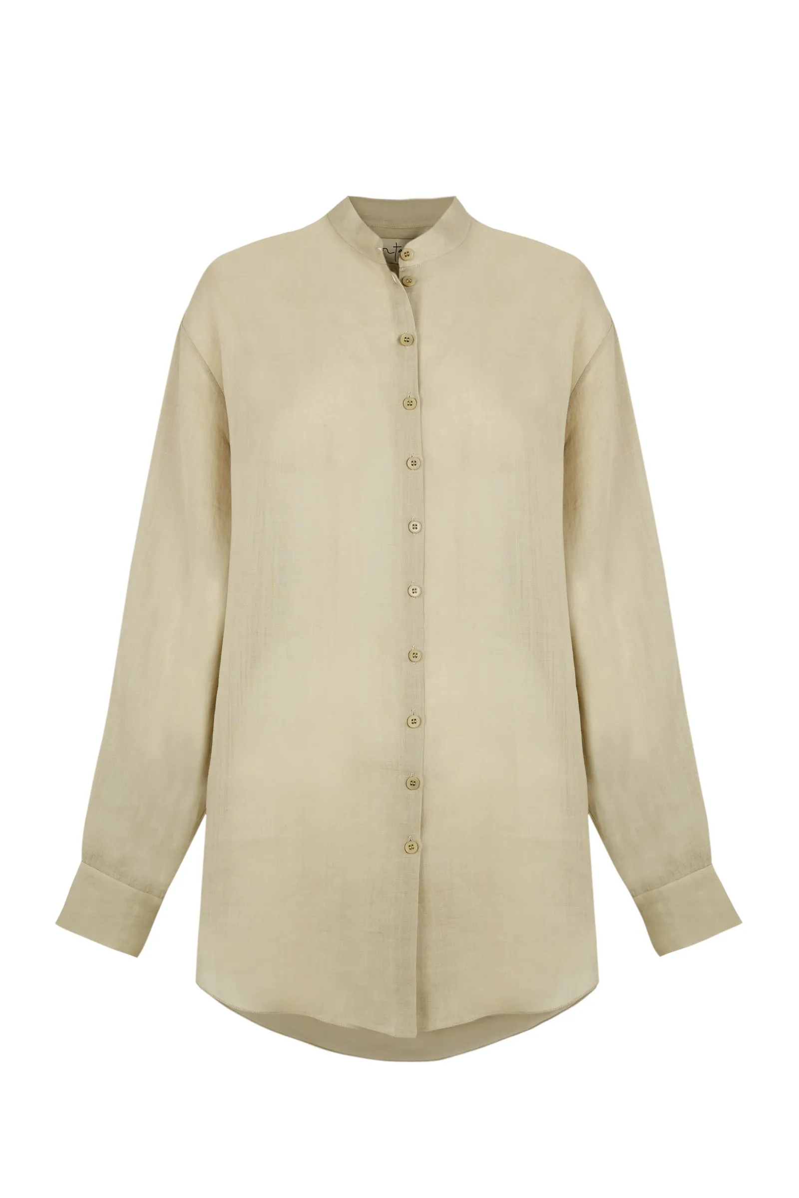 Raoul, camisa en ramio gris claro sold by Cortana