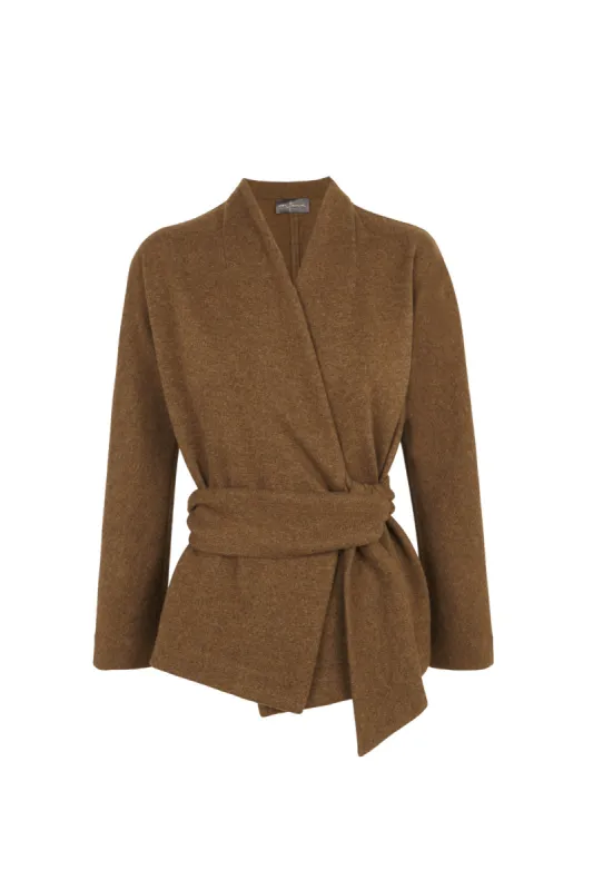 Single, chaqueta envolvente de cachemir sold by Cortana