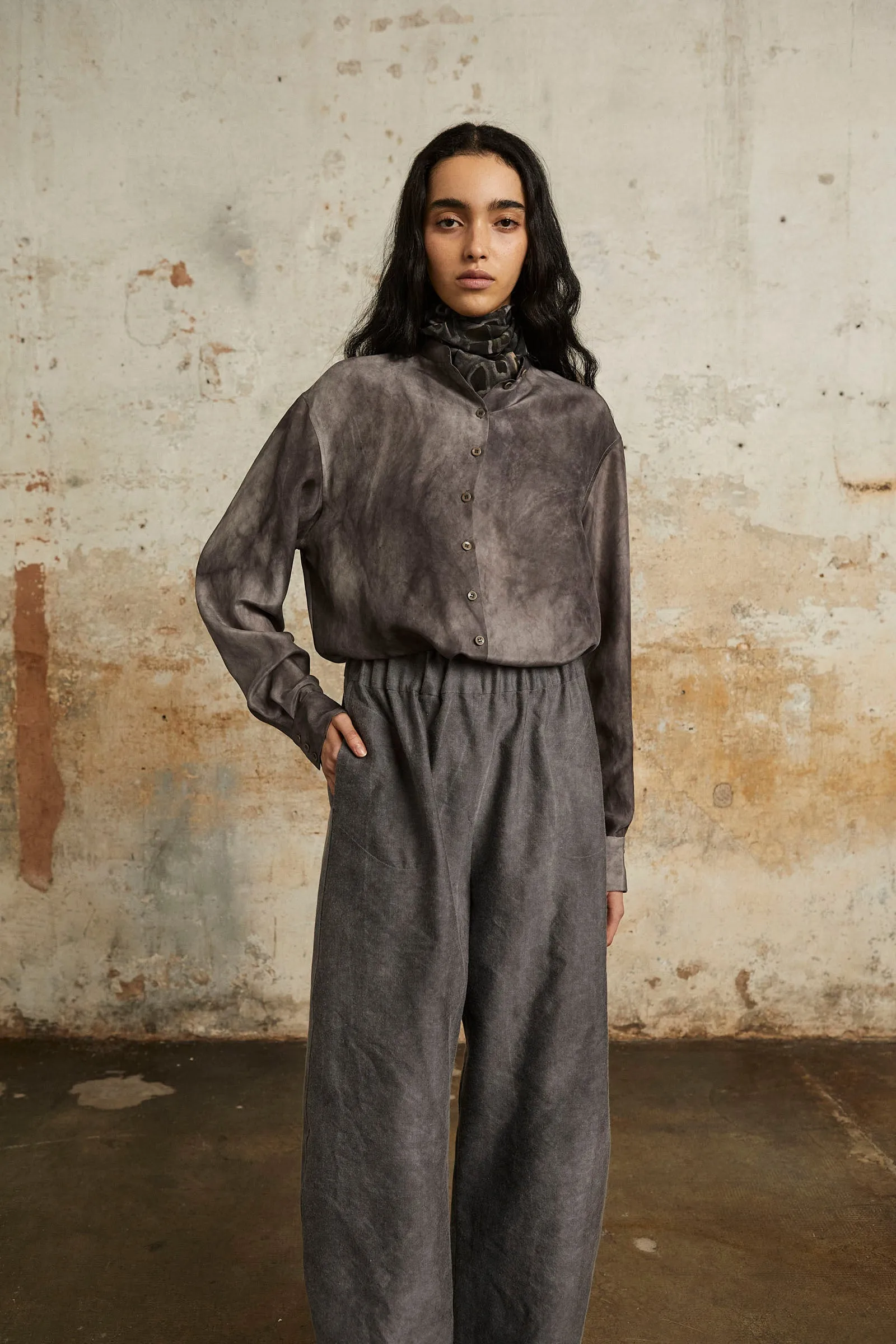 Rocco, pantalon en lino y lana virgen lila maltinto sold by Cortana product image thumbnail 4