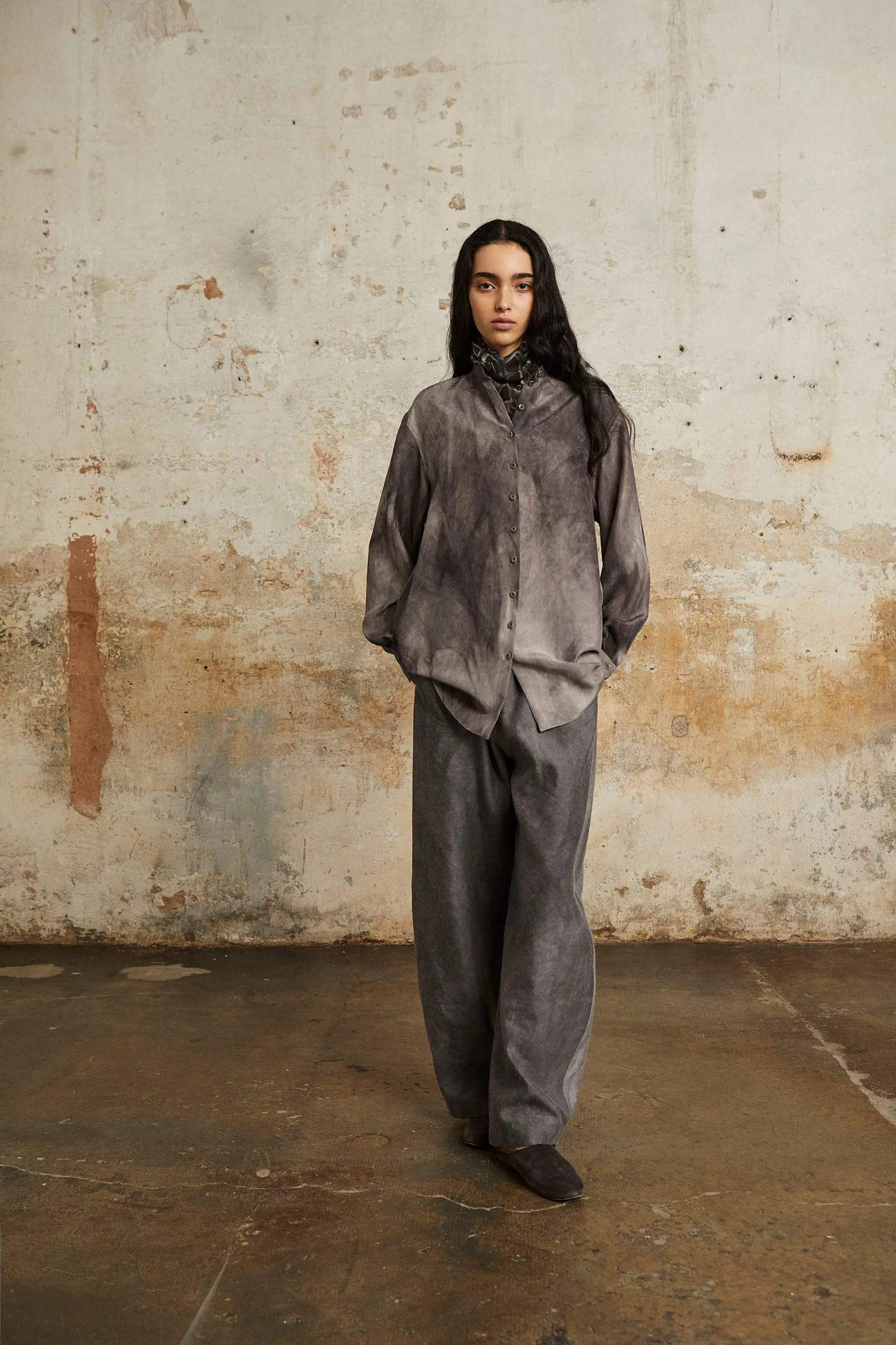 Rocco, pantalon en lino y lana virgen lila maltinto sold by Cortana product image thumbnail 3