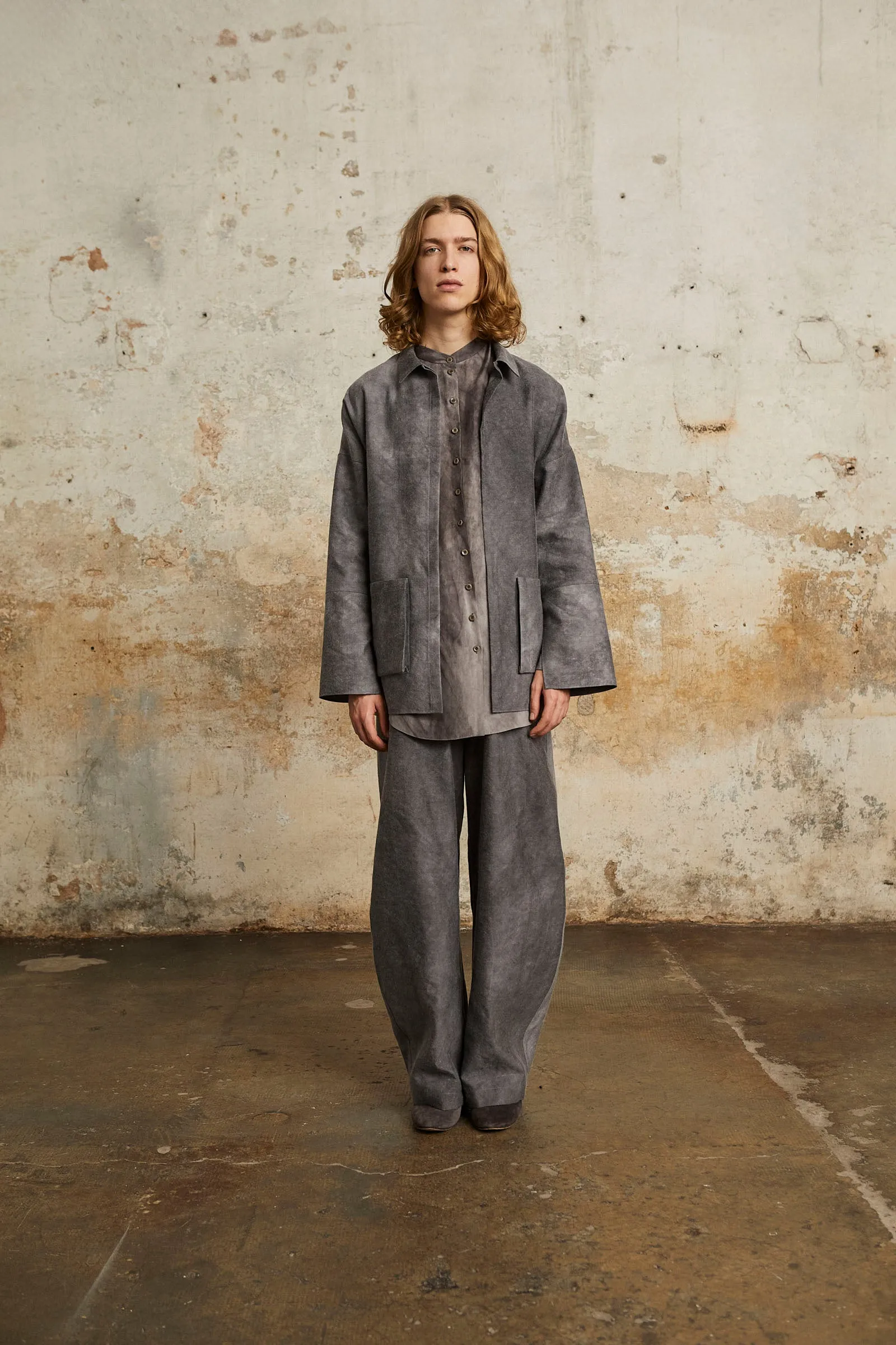 Rocco, pantalon en lino y lana virgen lila maltinto sold by Cortana product image thumbnail 5