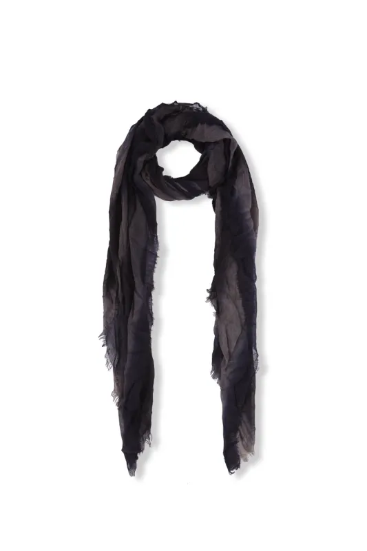 Marc, foulard a rayas azul y negro en cachemir y seda sold by Cortana