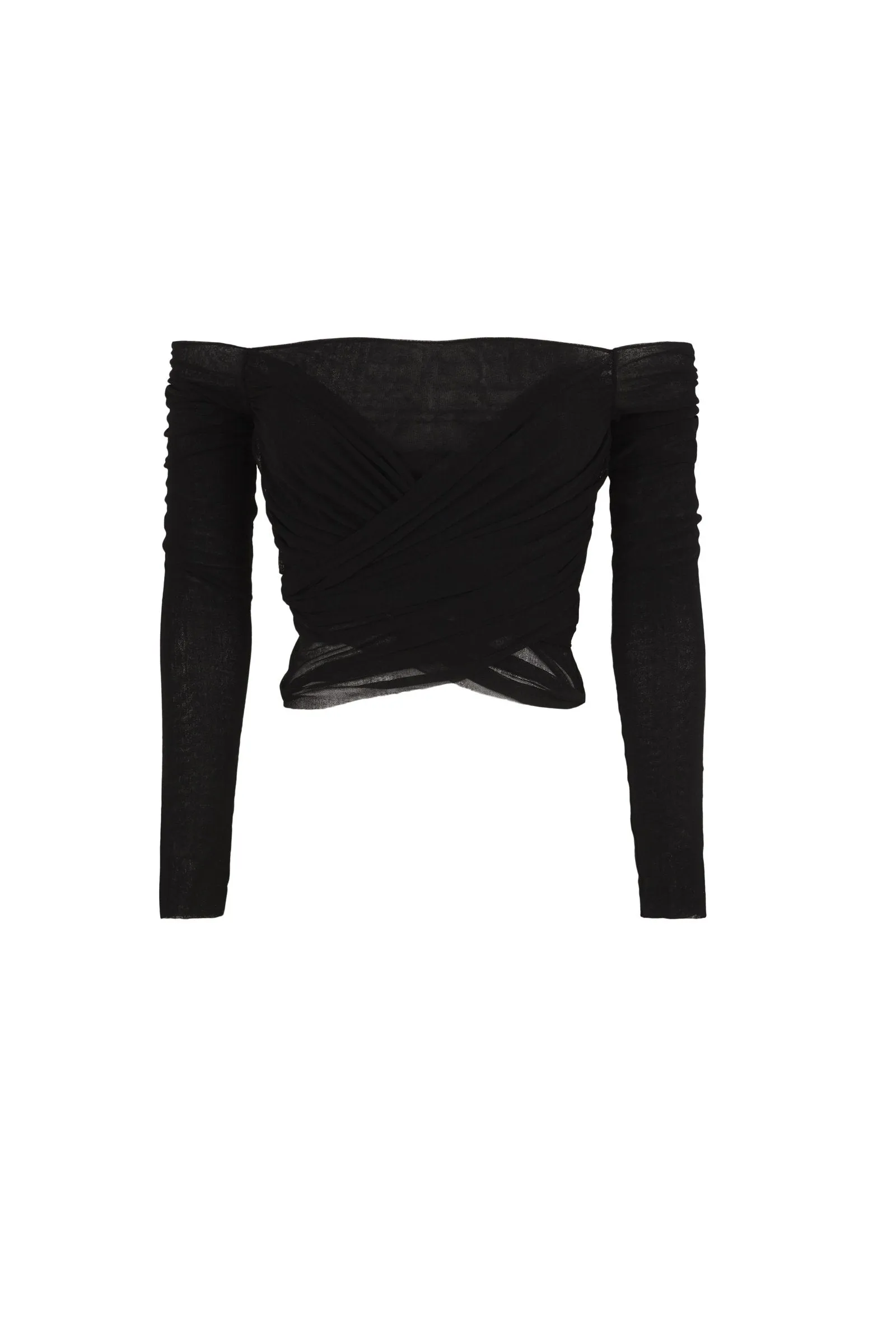 Tula, crop top en tul de seda sold by Cortana