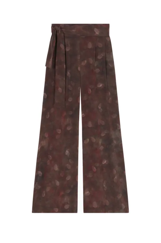 Nolita, pantalón en seda aran print made by Cortana