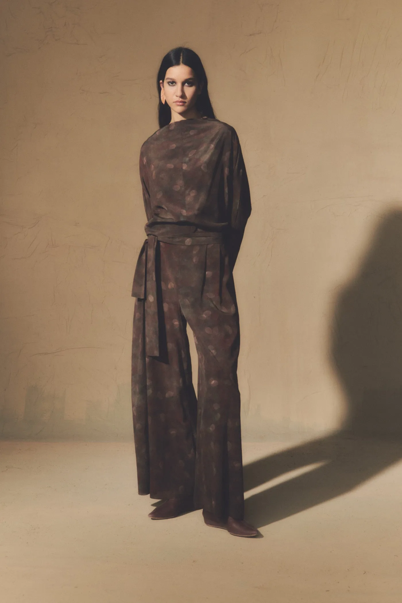 Nolita, pantalón en seda aran print sold by Cortana product image thumbnail 2