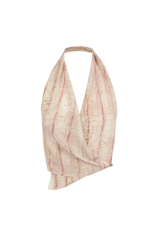 Etna, top de seda irony print sold by Cortana