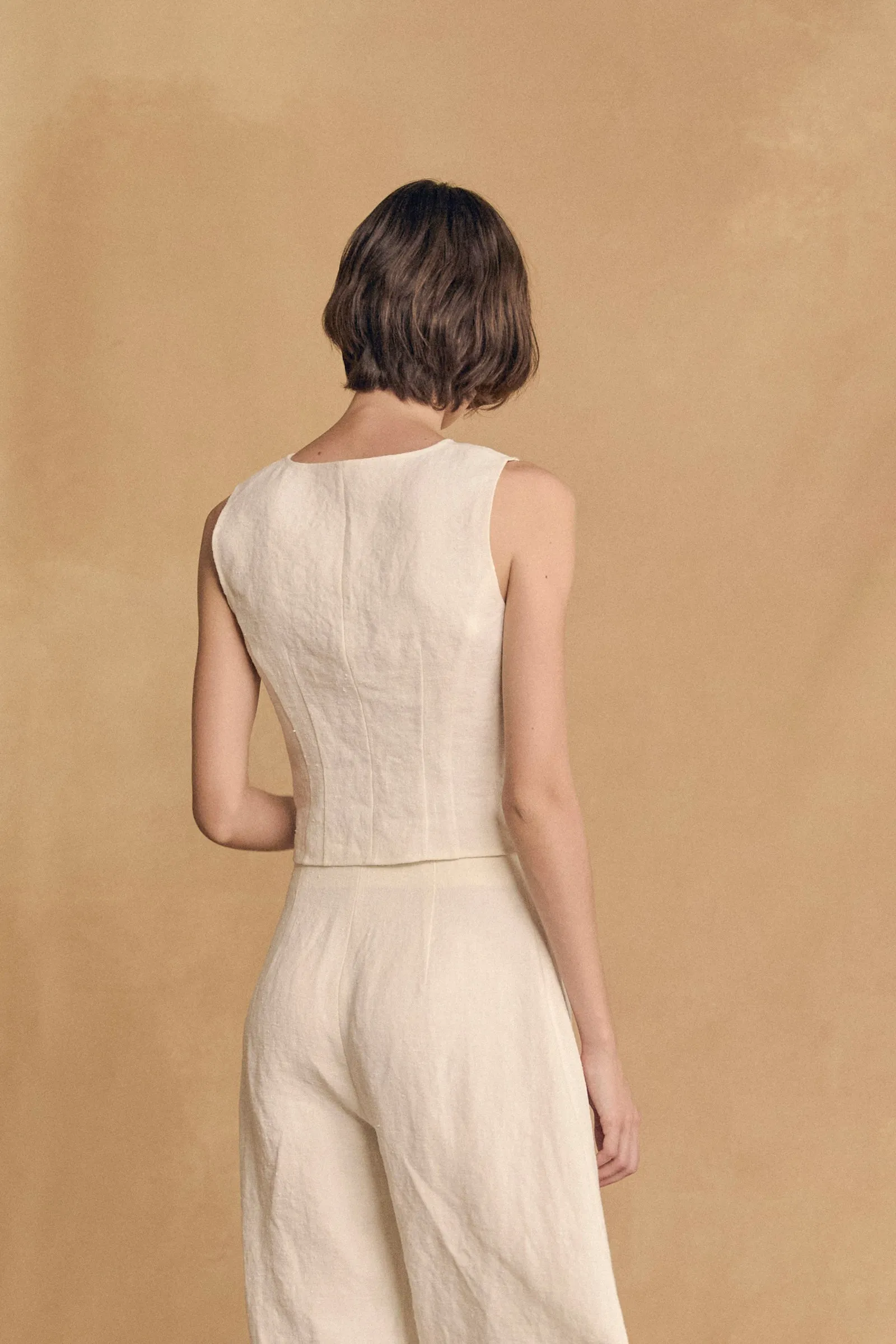 Costa, pantalon de lino marfil sold by Cortana product image thumbnail 4