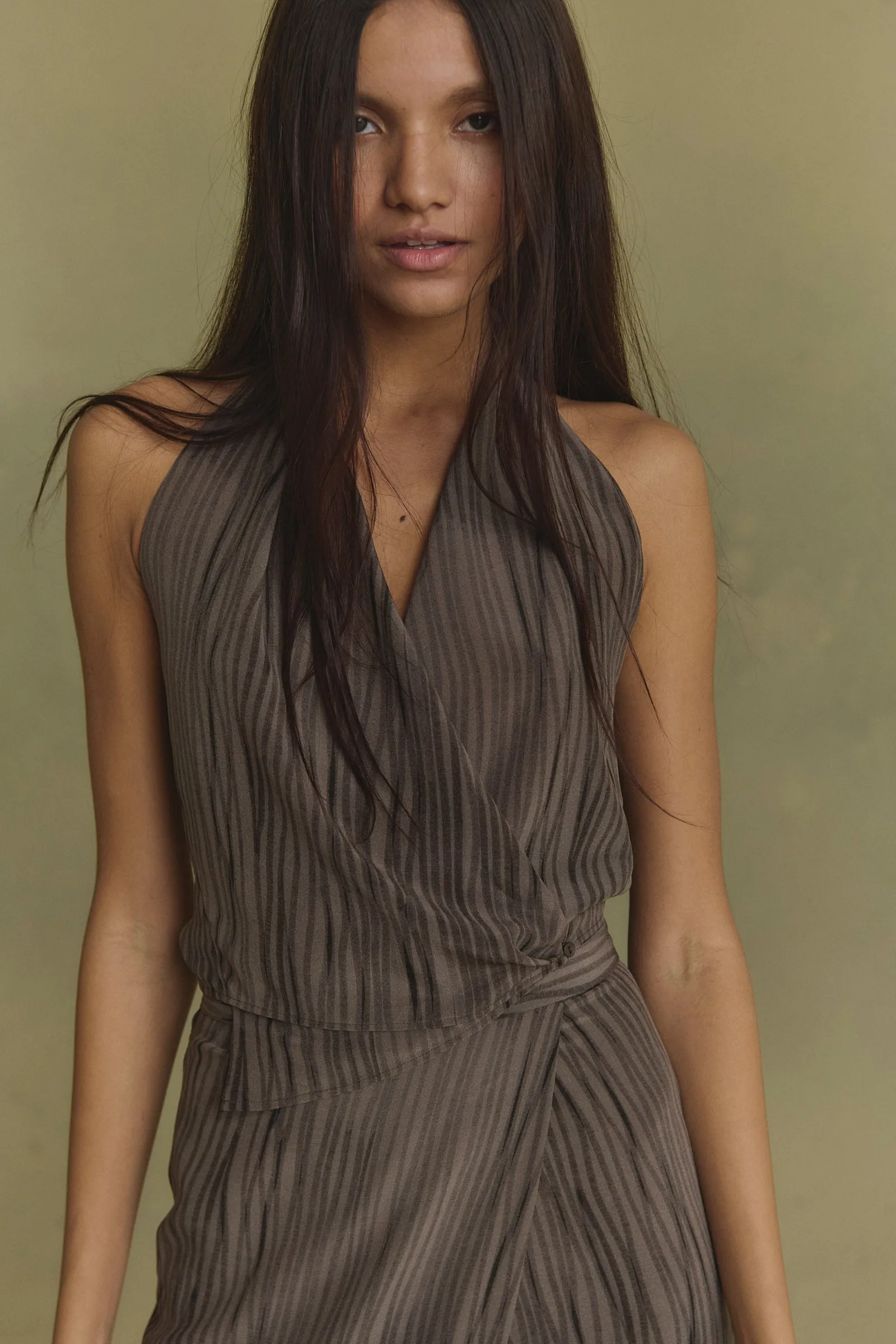 Etna, top de seda calma print sold by Cortana product image thumbnail 2