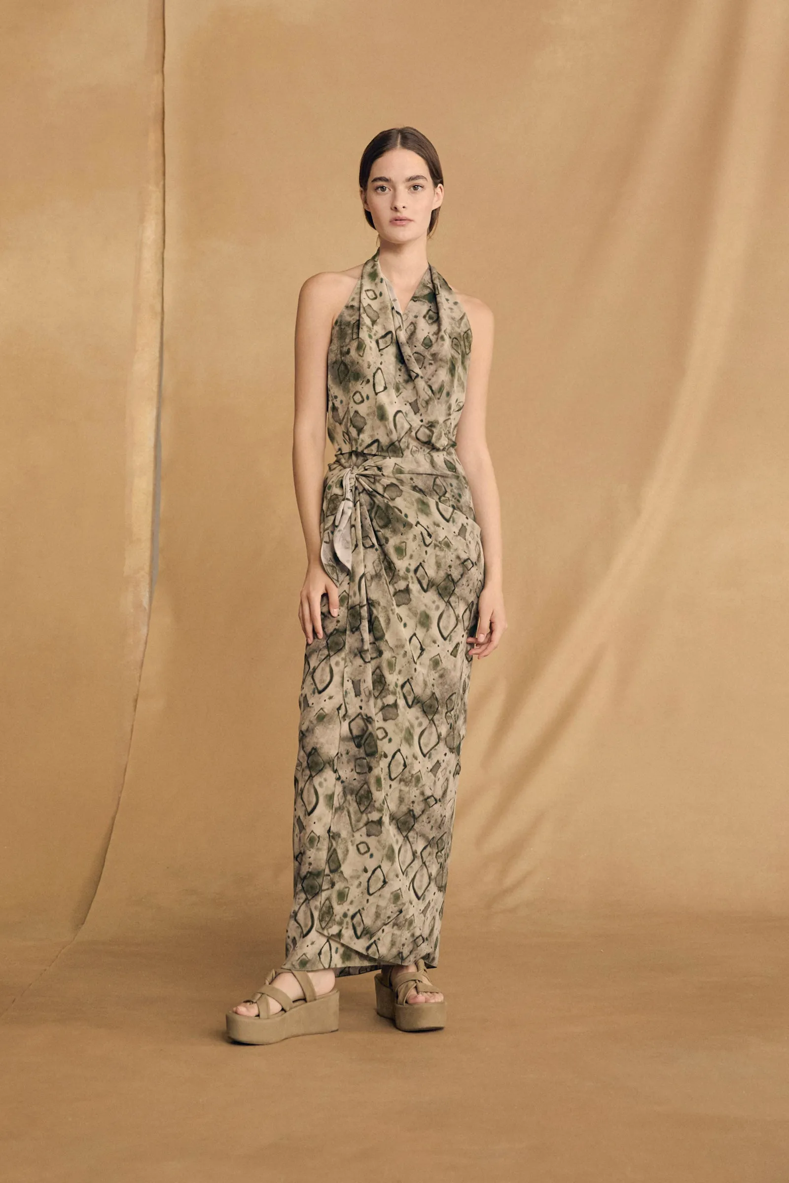 Etna, top de seda elmas print sold by Cortana product image thumbnail 4