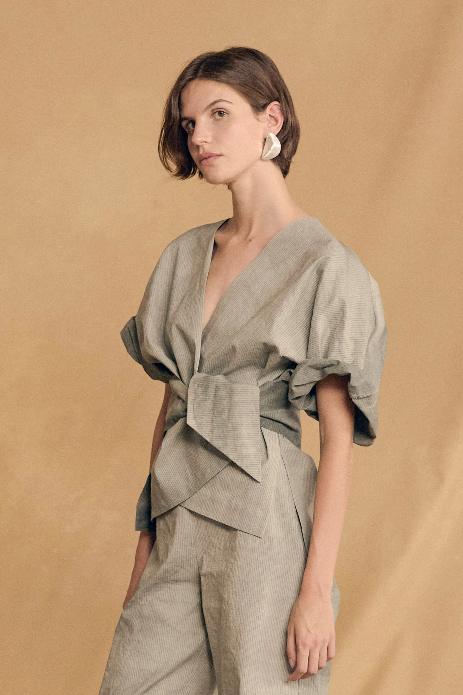 Ryo, chaqueta de rayas aqua maltinto sold by Cortana product image thumbnail 3