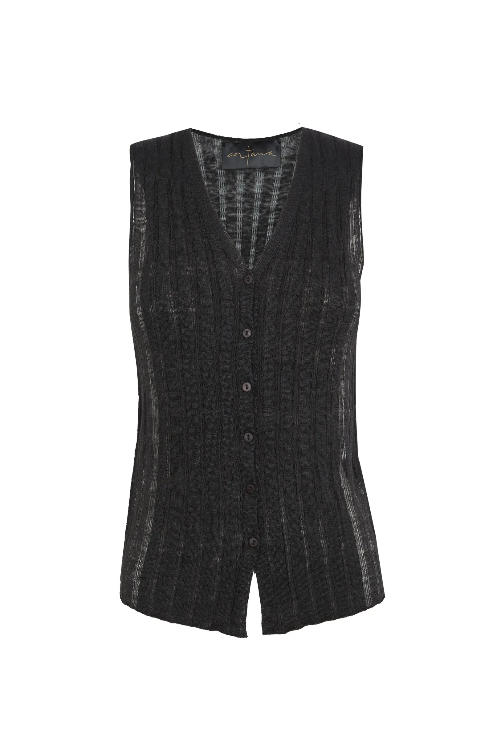 Antico, chaleco de cañamo grafito sold by Cortana