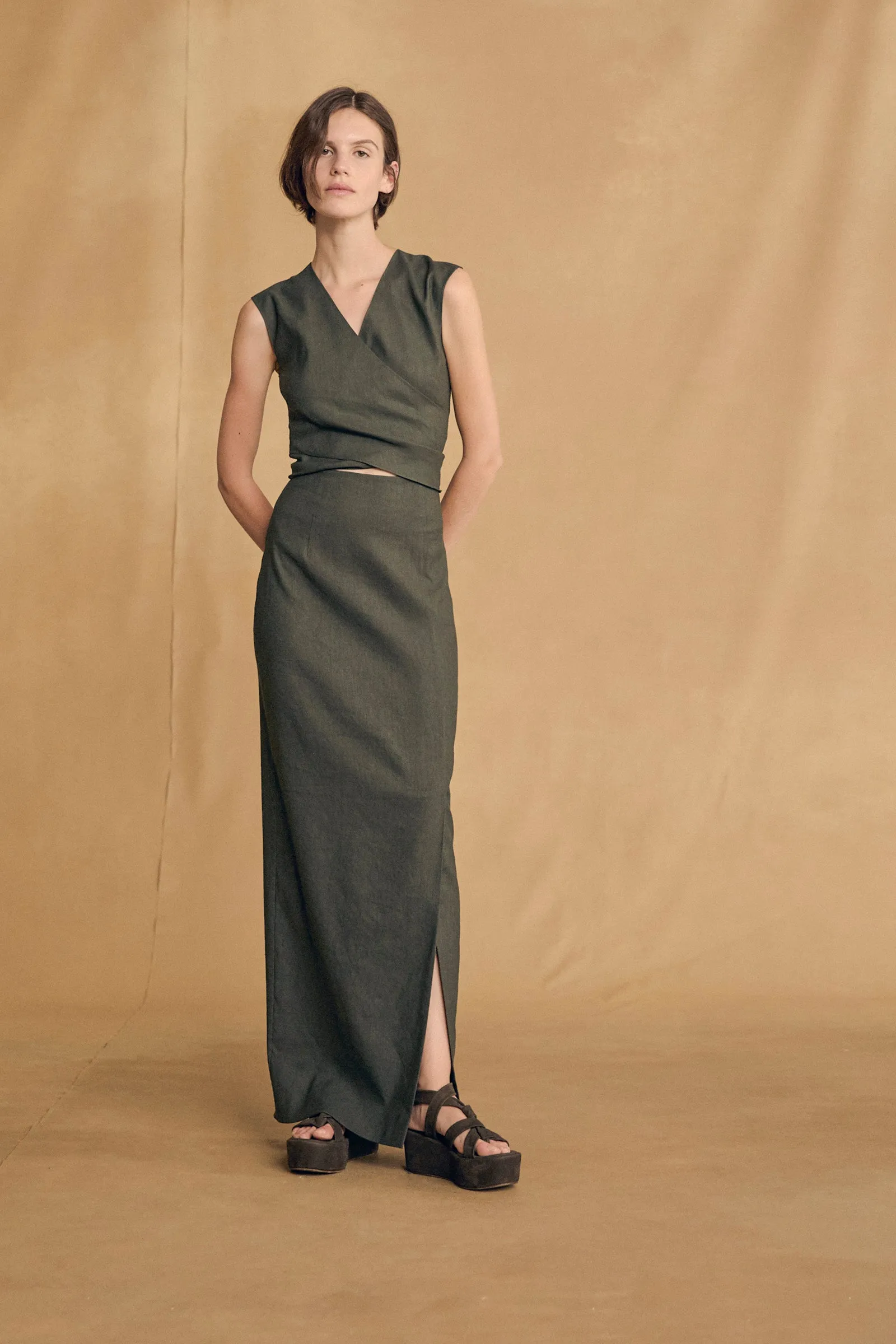 Asa, top cruzado verde osuro sold by Cortana product image thumbnail 2