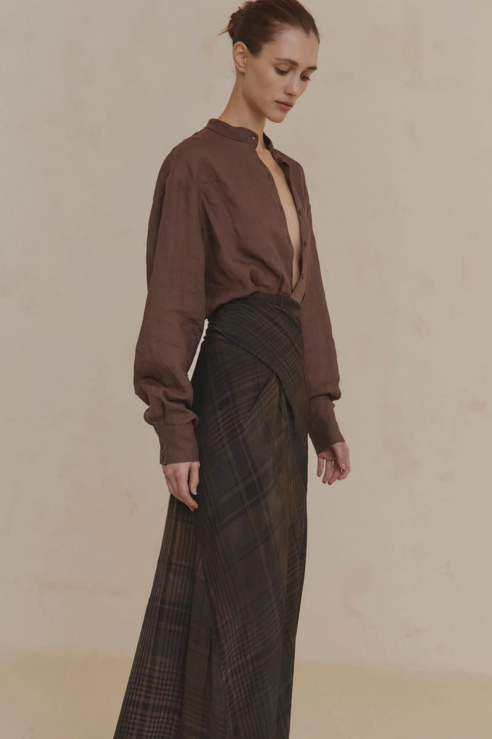 Raoul, camisa en ramio marron morado sold by Cortana product image thumbnail 3