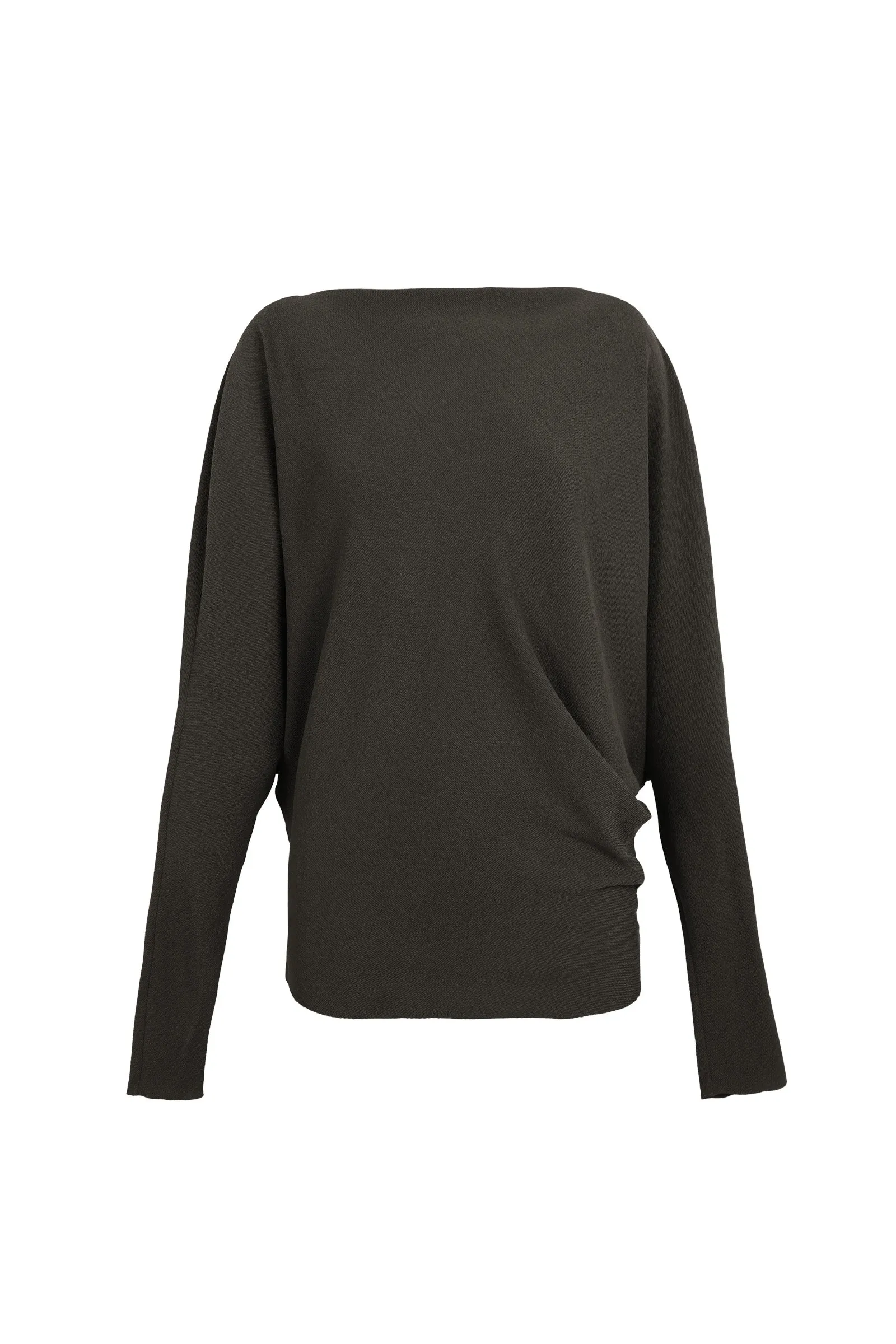 Amanita, top de seda stretch charcoal sold by Cortana