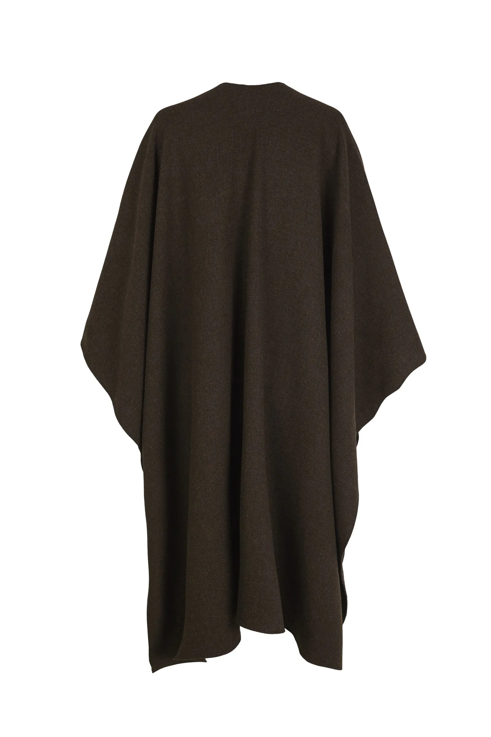 Poncho, abrigo de lana marron melange sold by Cortana product image thumbnail 4