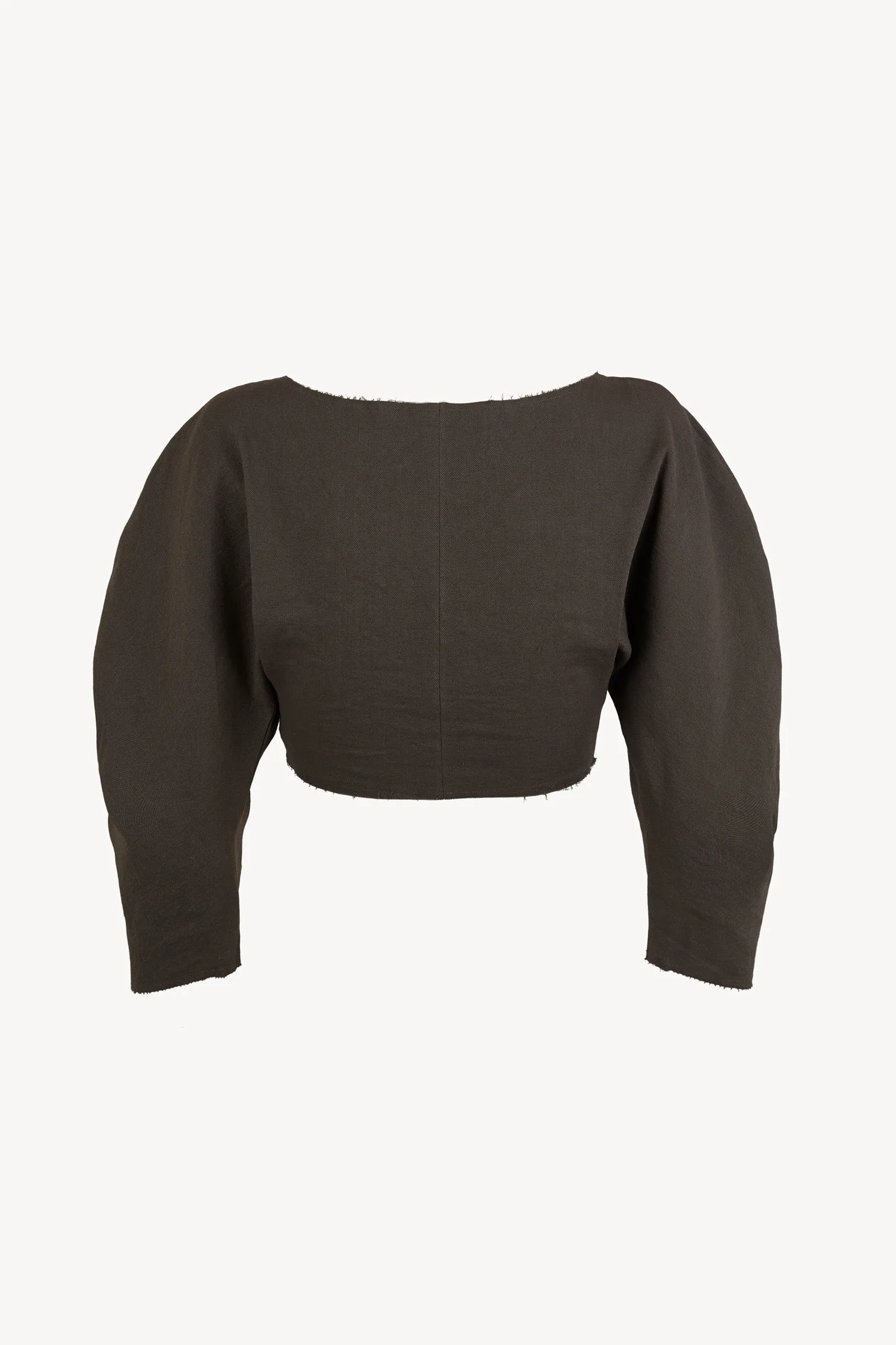 Ara, crop top entrecruzado gris mocha sold by Cortana product image thumbnail 2