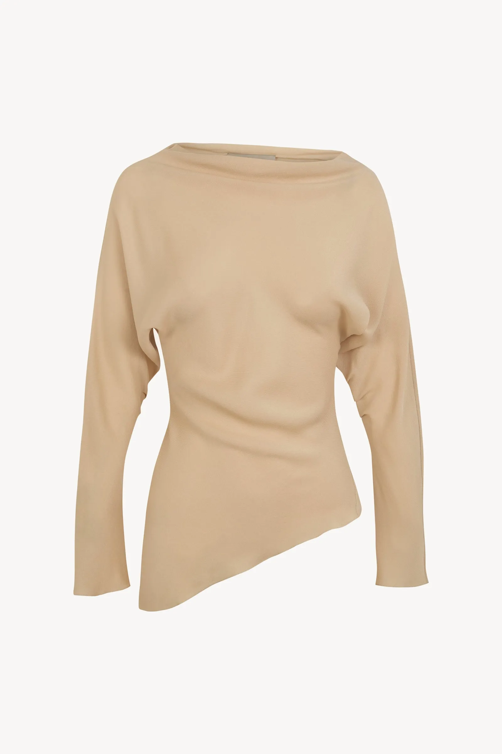 Isolde, top de seda beige sold by Cortana
