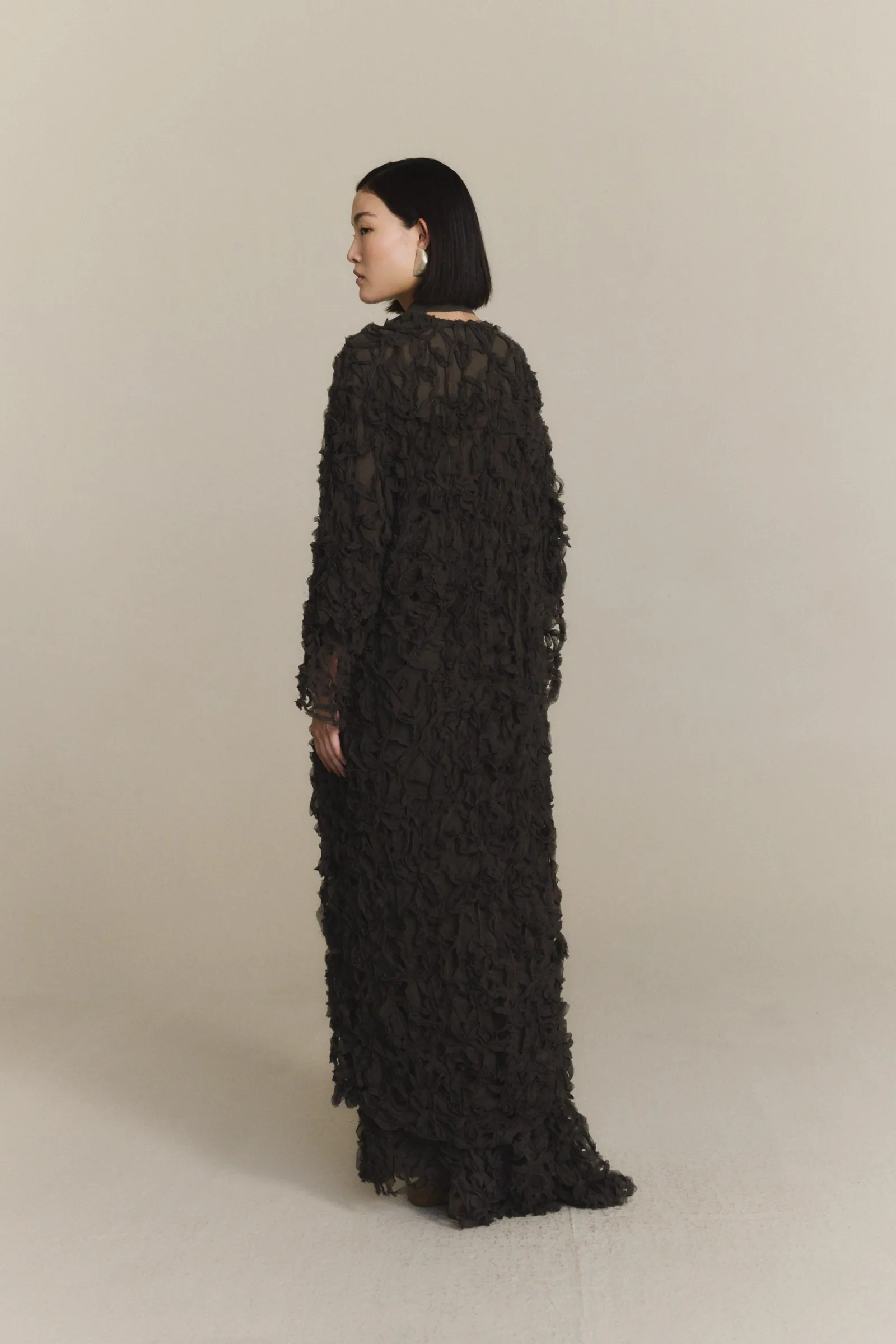 Embull, chaqueta de bambula de seda gris oscuro sold by Cortana product image thumbnail 4