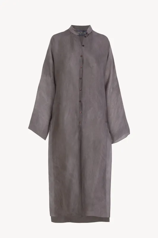 Poline, camisa larga de organza malva maltinto sold by Cortana