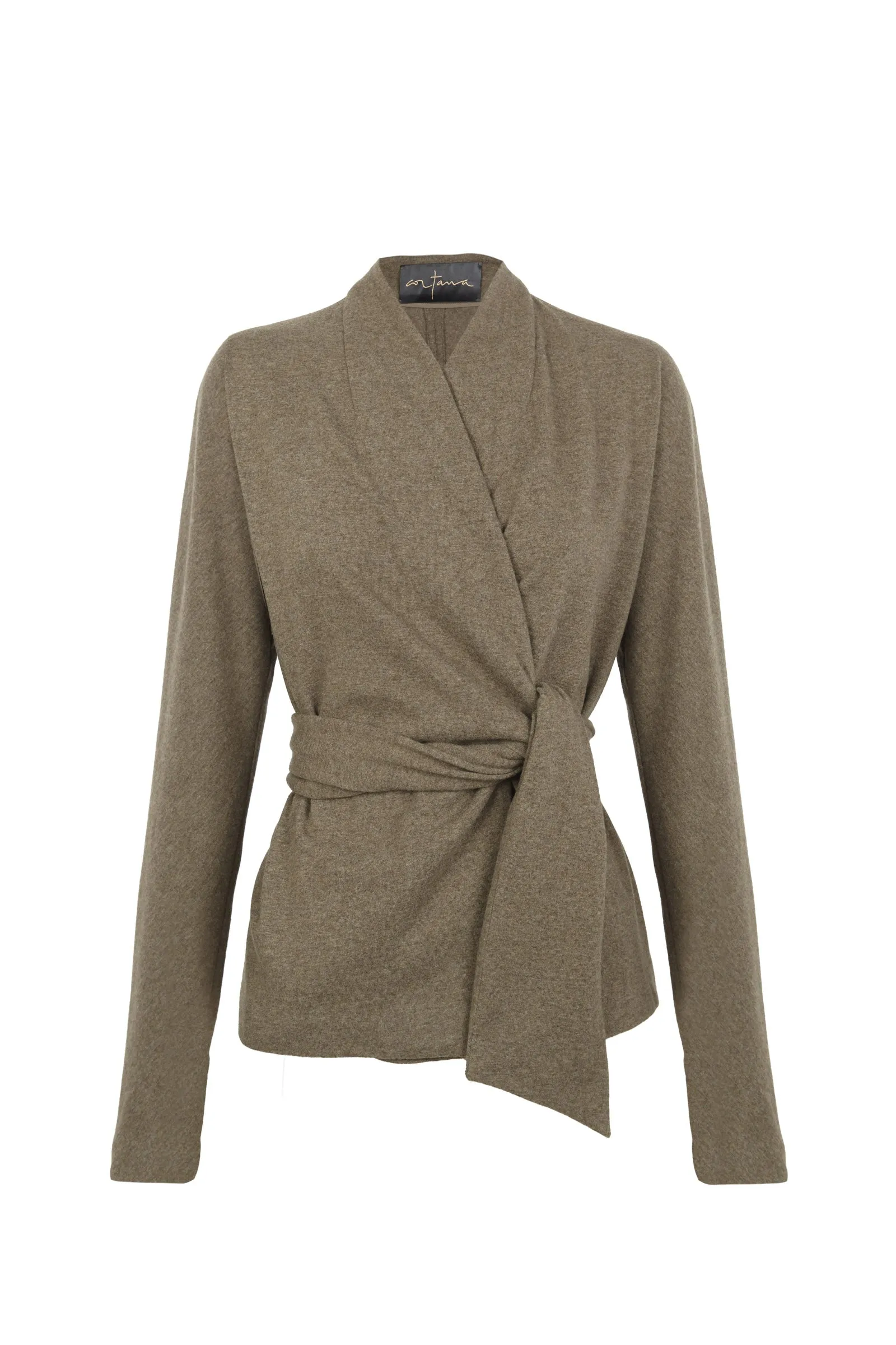 Mate, chaqueta de lana y cachemir kaki melange sold by Cortana