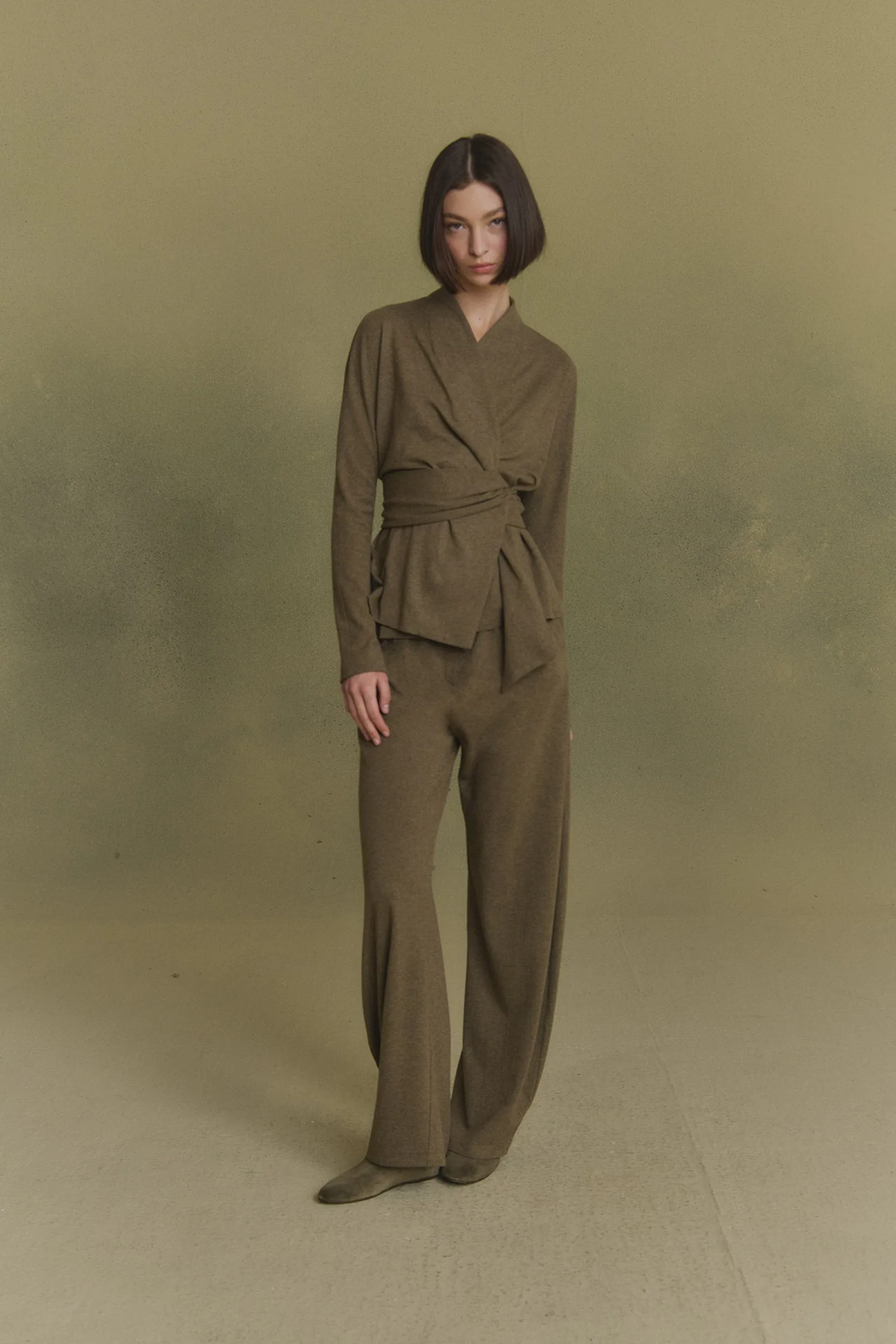 Mate, chaqueta de lana y cachemir kaki melange sold by Cortana product image thumbnail 2