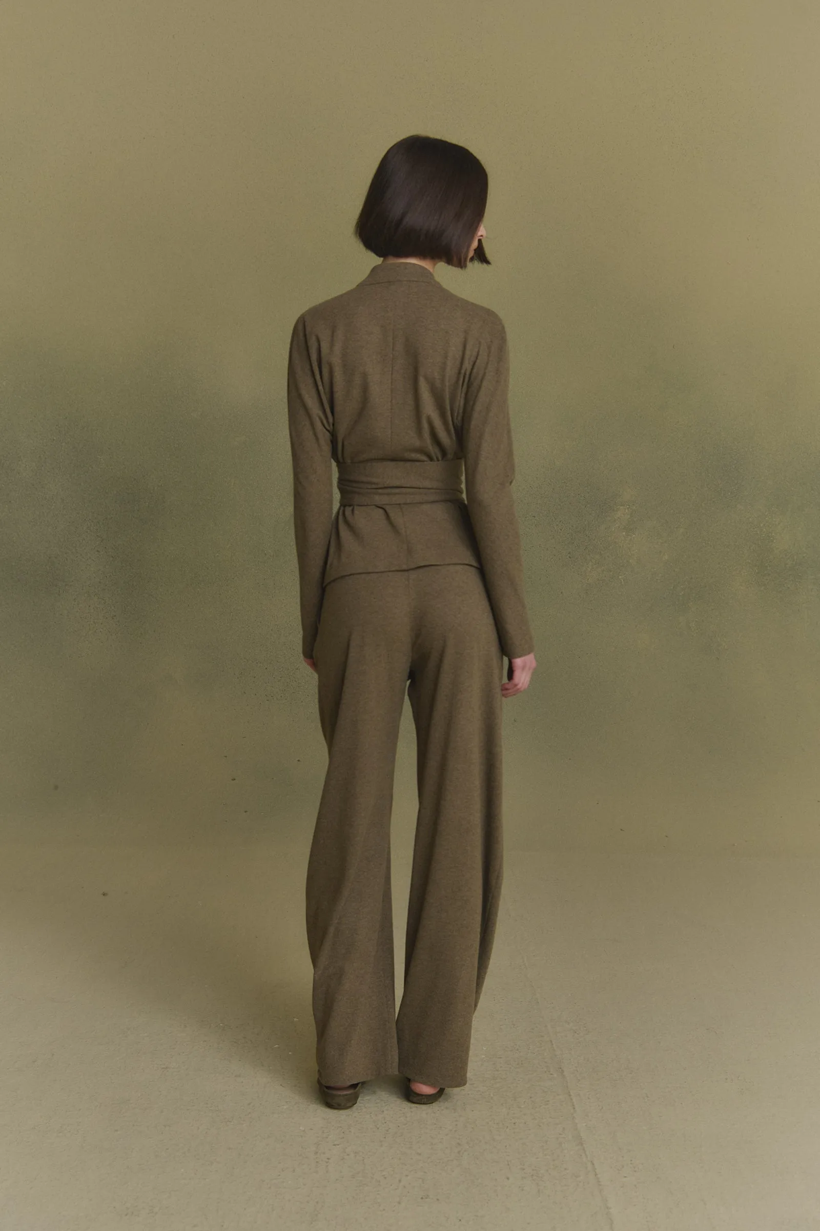 Mate, chaqueta de lana y cachemir kaki melange sold by Cortana product image thumbnail 4