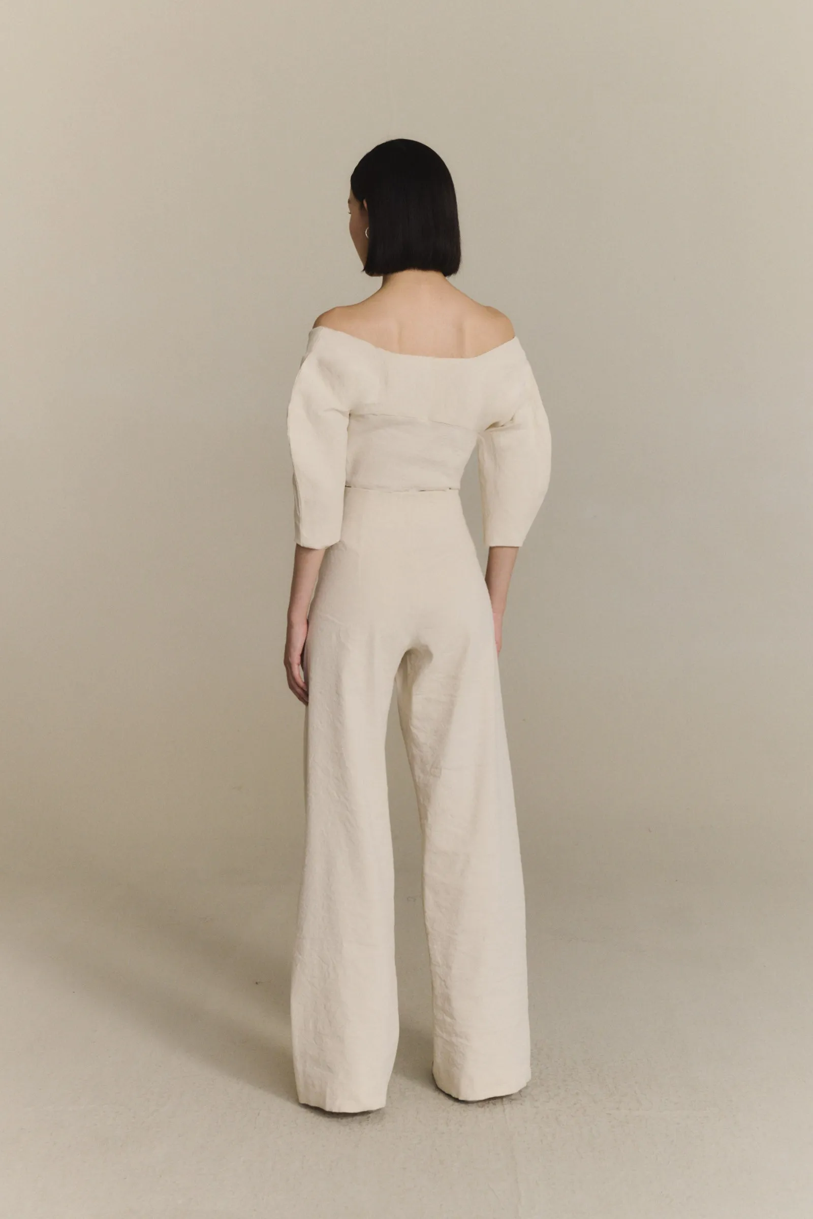 Ara, crop top entrecruzado crudo sold by Cortana product image thumbnail 4