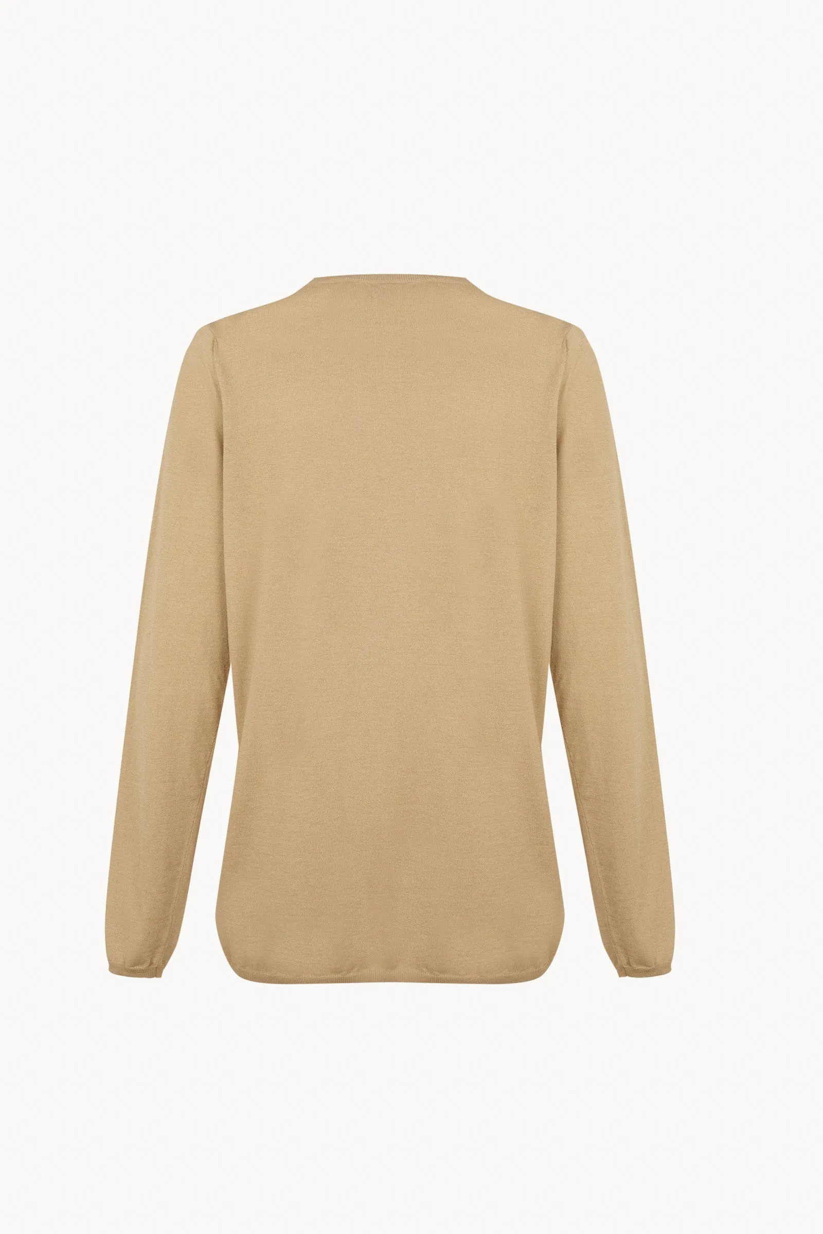 Liora, jersey de punto de algodon y seda beige oscuro sold by Cortana product image thumbnail 3