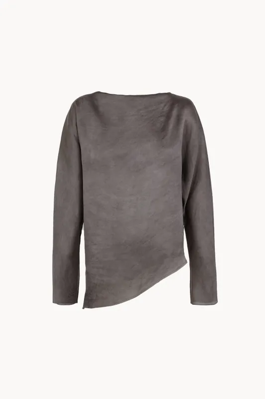 Pola, top de organza malva maltinto made by Cortana