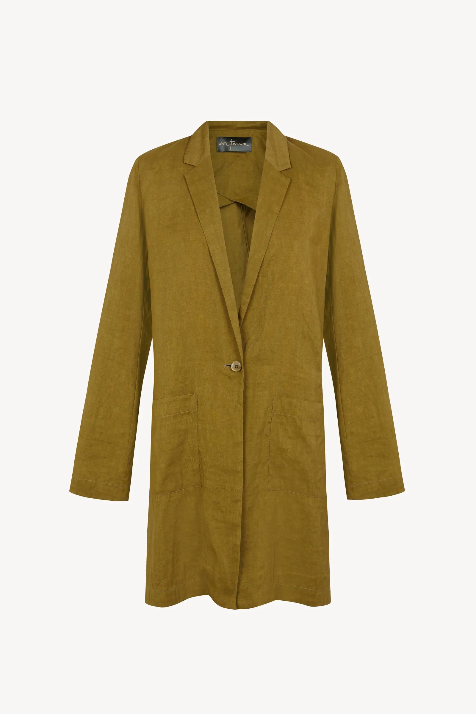 Elena, chaqueta oversize verde oliva sold by Cortana