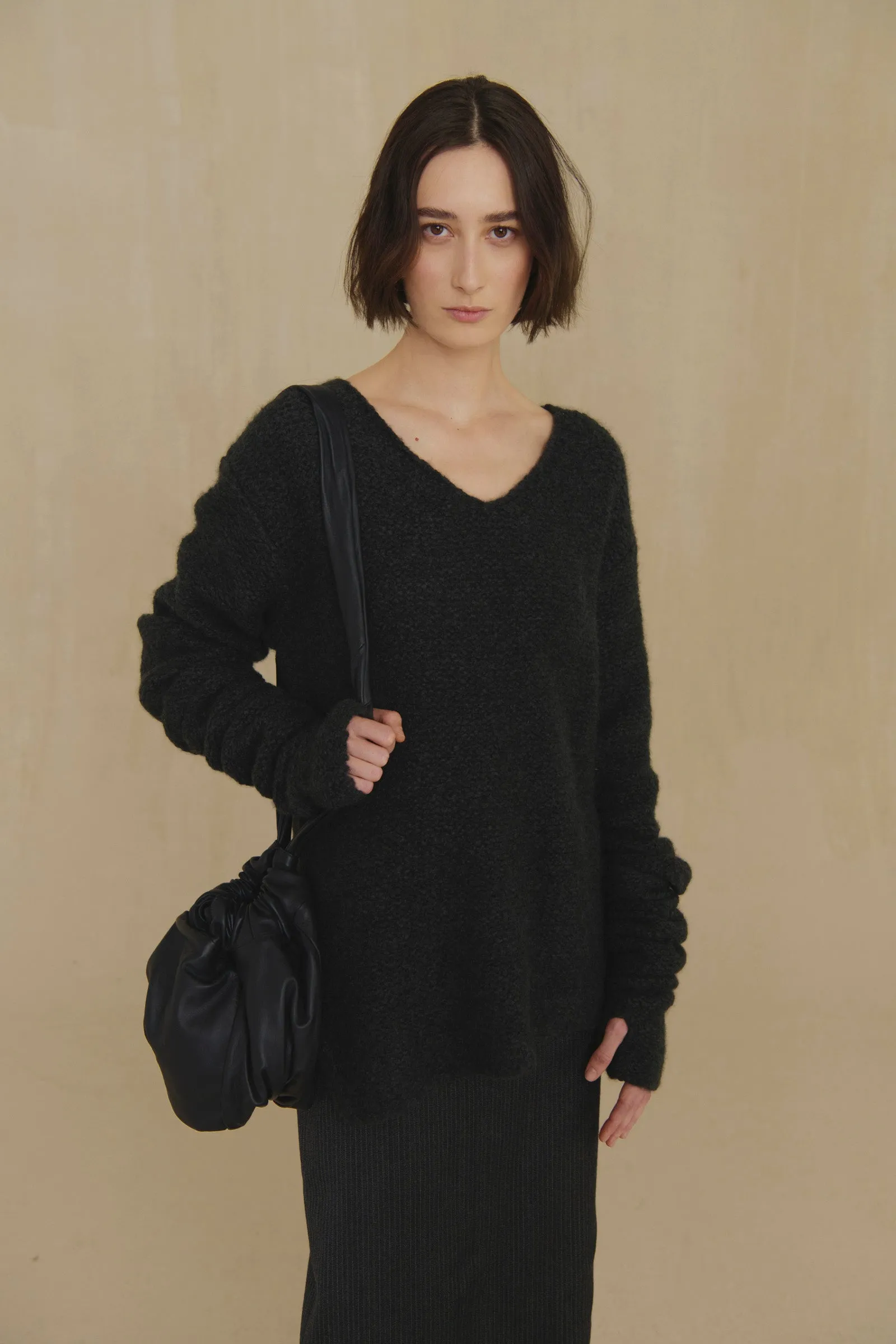 Yara, jersey de cachemir y seda azul noche sold by Cortana product image thumbnail 5