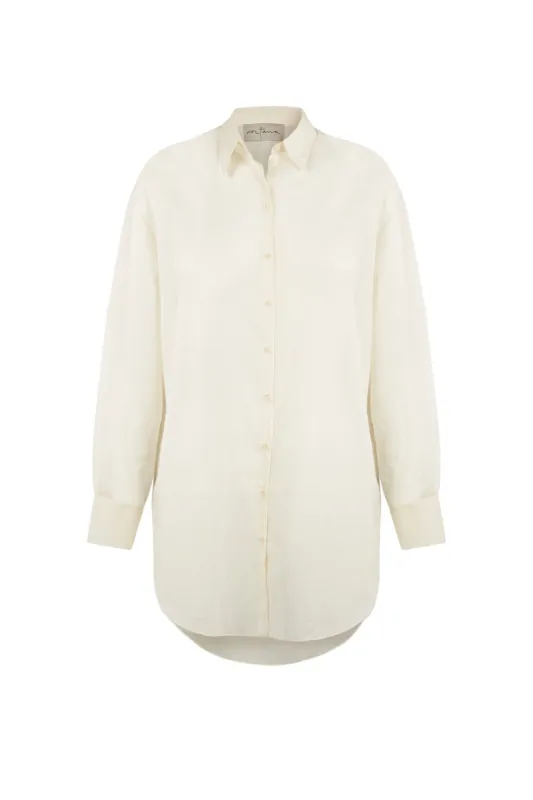 Matias, camisa en voile de algodón crudo sold by Cortana