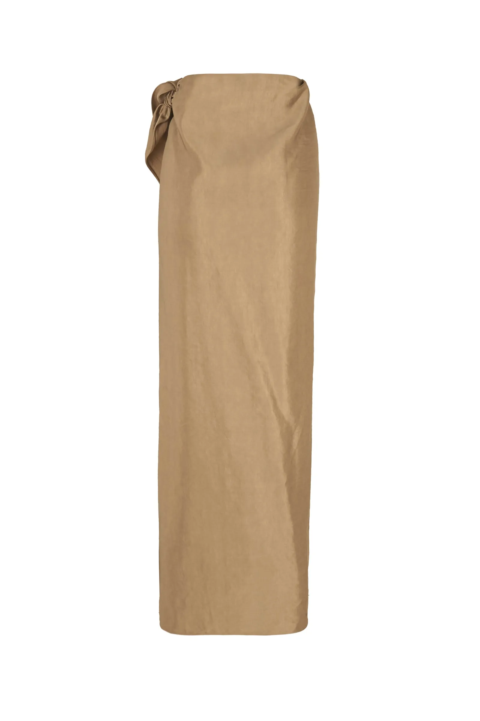 Gloria, falda pareo en lino y viscosa cocoa sold by Cortana product image thumbnail 5