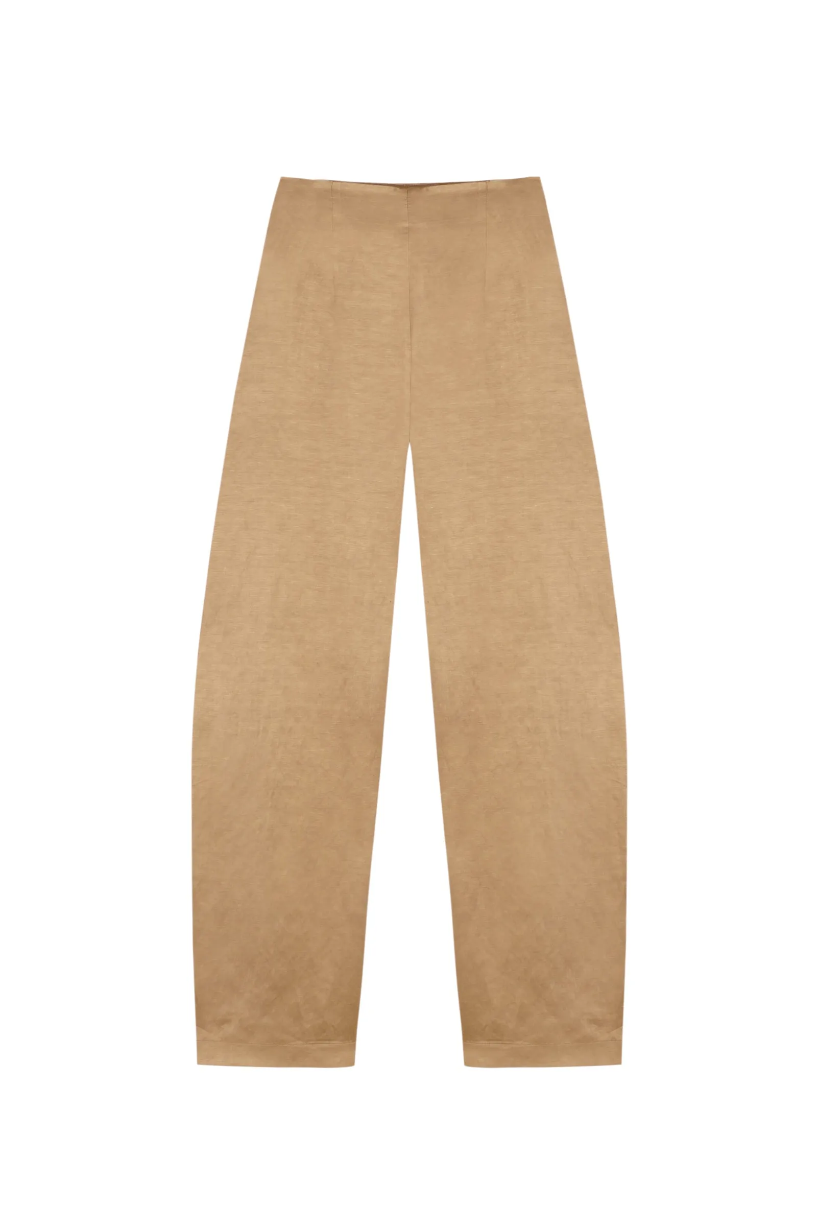 Gloria, pantalon en lino y viscosa cocoa sold by Cortana