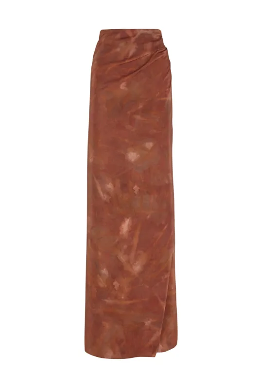 Lisa, falda pareo en seda lizeth print sold by Cortana