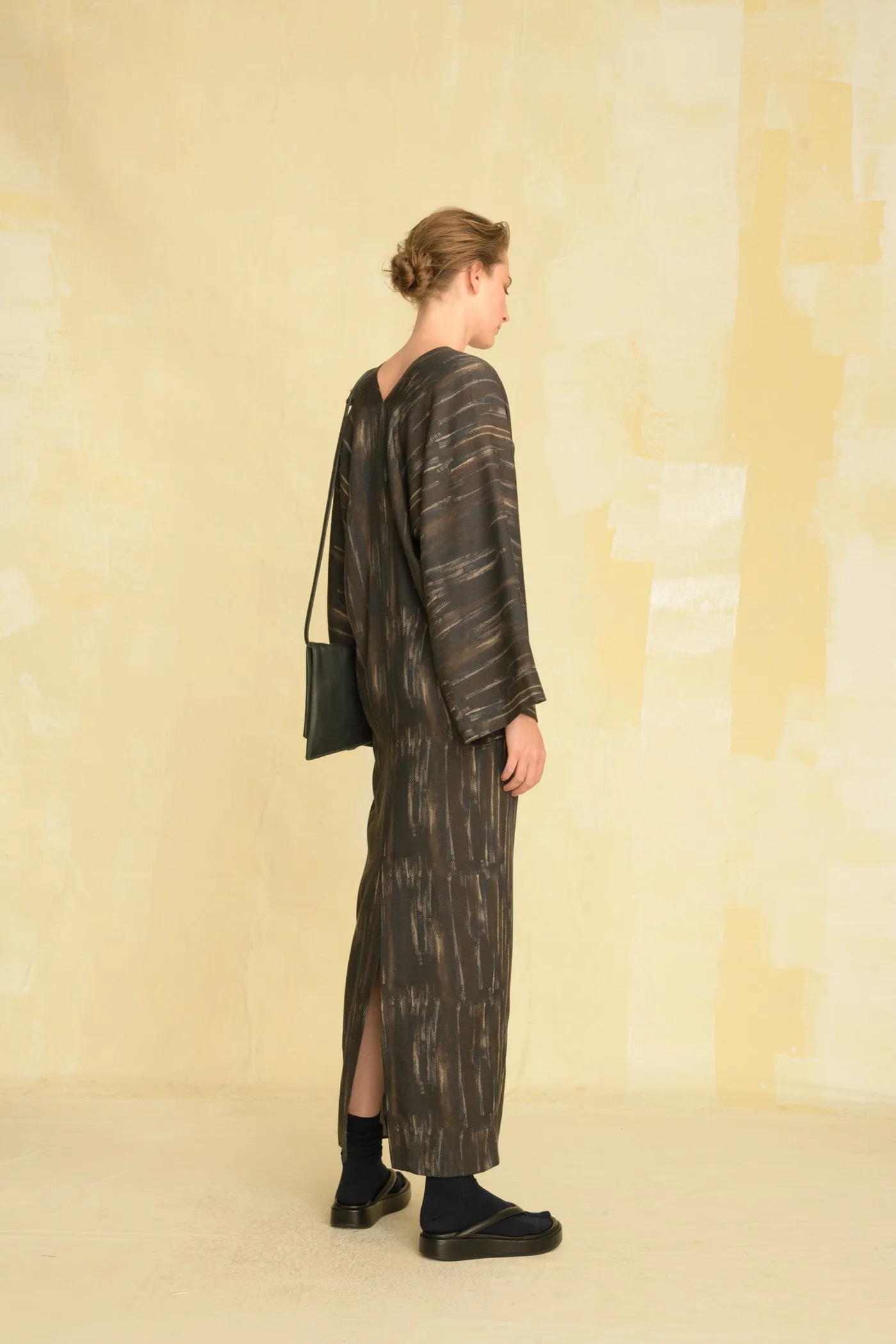Thais, vestido en lana y seda estampada sold by Cortana product image thumbnail 4