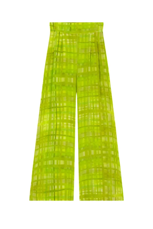 Carla, pantalón estampado grass made by Cortana